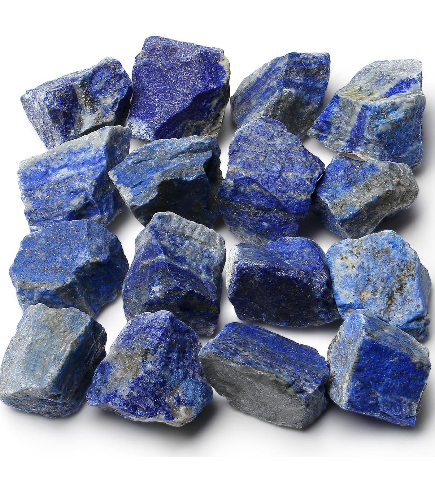 XIANNVXI Lapis Lazuli Crystals 0.45lb Bulk Raw Stones for Reiki Healing - Natural Gemstones for Tumbling and Cabbing - Buy Online on GoSupps.com