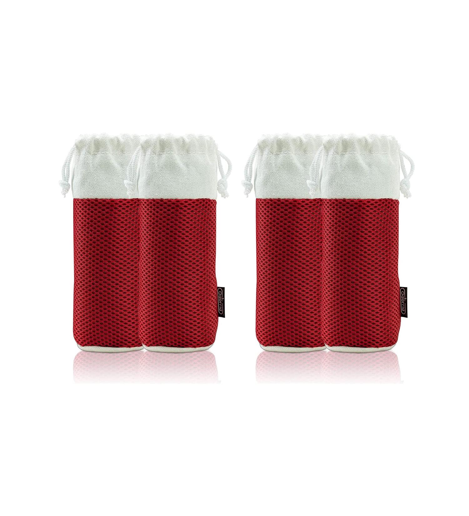 Stimio Schuh Frischer - Bamboo Activated Carbon Odor Eliminator | 4x200g for Boots Shoes & More | Ideal for Shoe Cabinets Wardrobes & Bedrooms - Buy Online on GoSupps.com