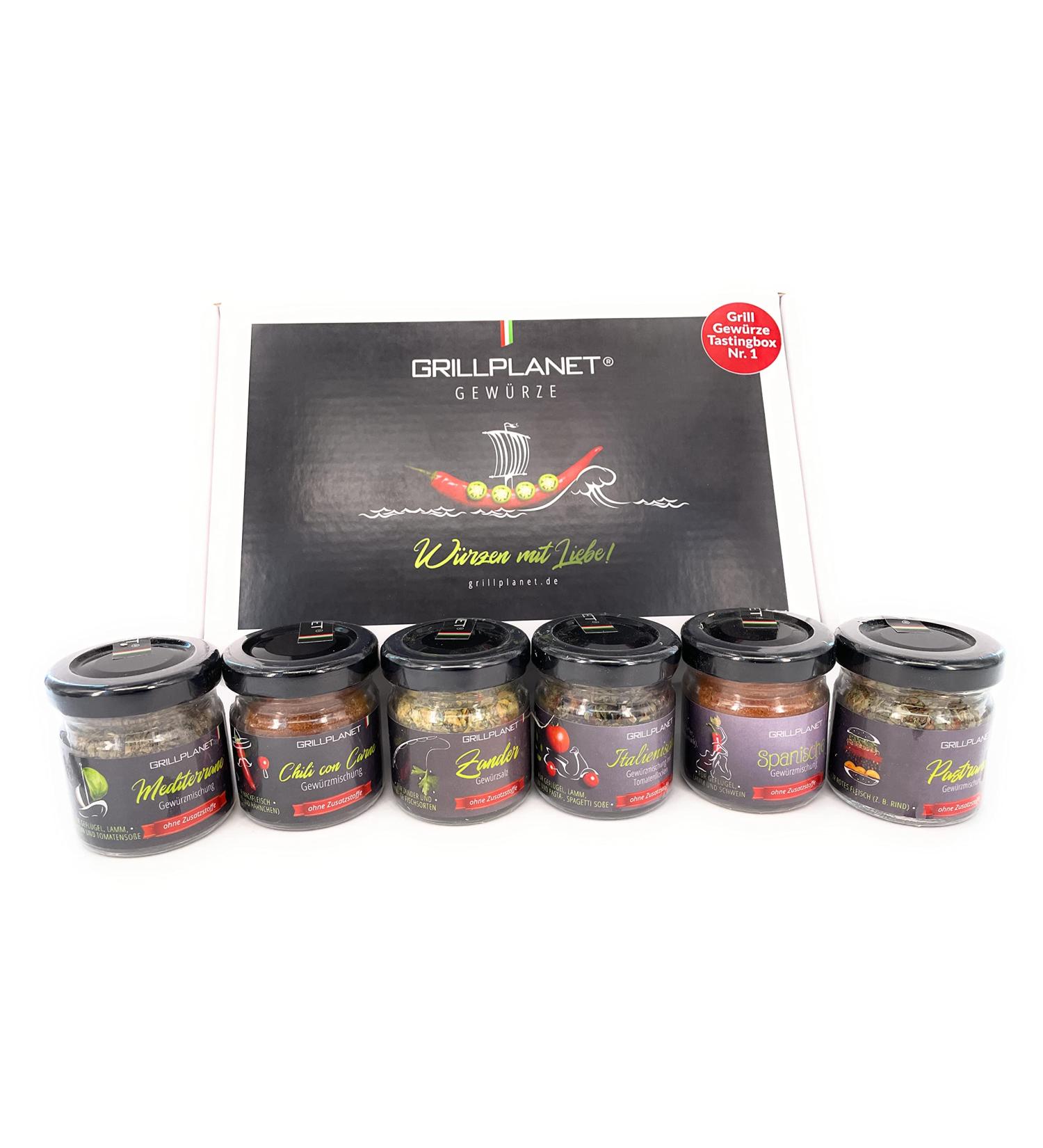 Premium Quality Grill BBQ & Pans Spices Gift Set | Grillplanet - Additive-Free Spice Mix for International Shipping - Buy Online on GoSupps.com