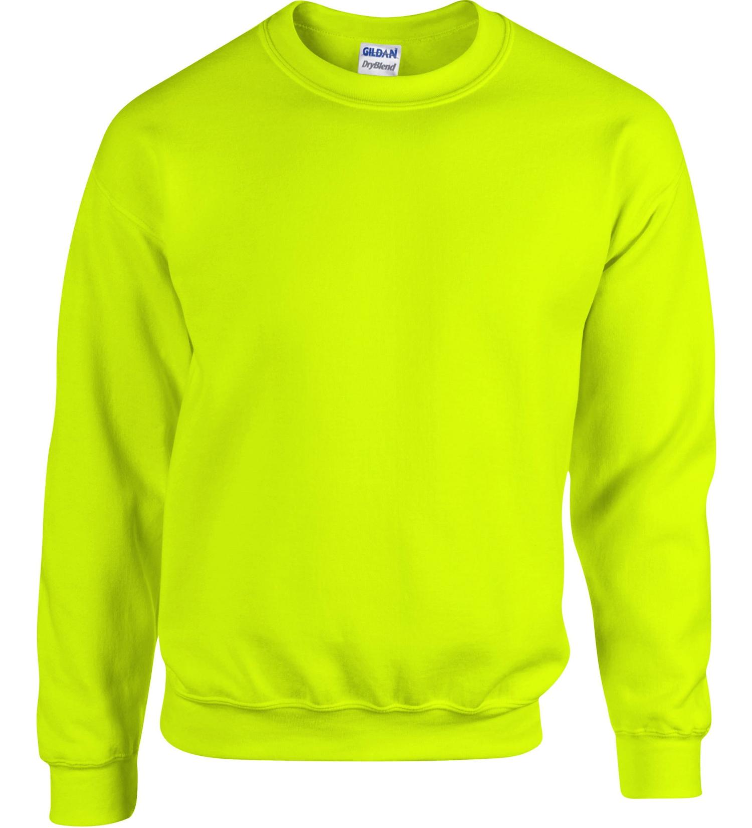 Gildan DryBlend Adult Set-in Crew Neck Sweatshirt - Large Safety Green | 13 Colors - Buy Online on GoSupps.com