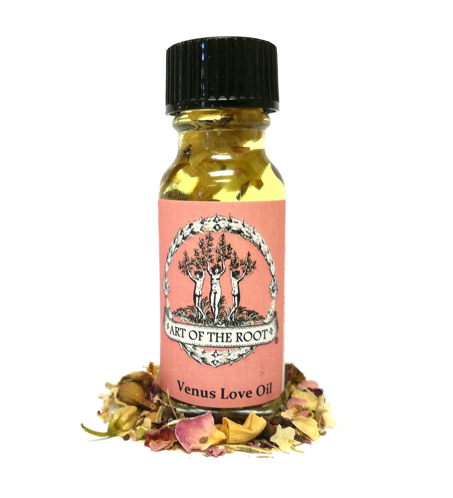 Venus Love Oil 1/2 oz - Handmade Herbal Essential Oil for Beauty Power Love & Attraction - Hoodoo Wiccan Pagan Rituals - Buy Online on GoSupps.com