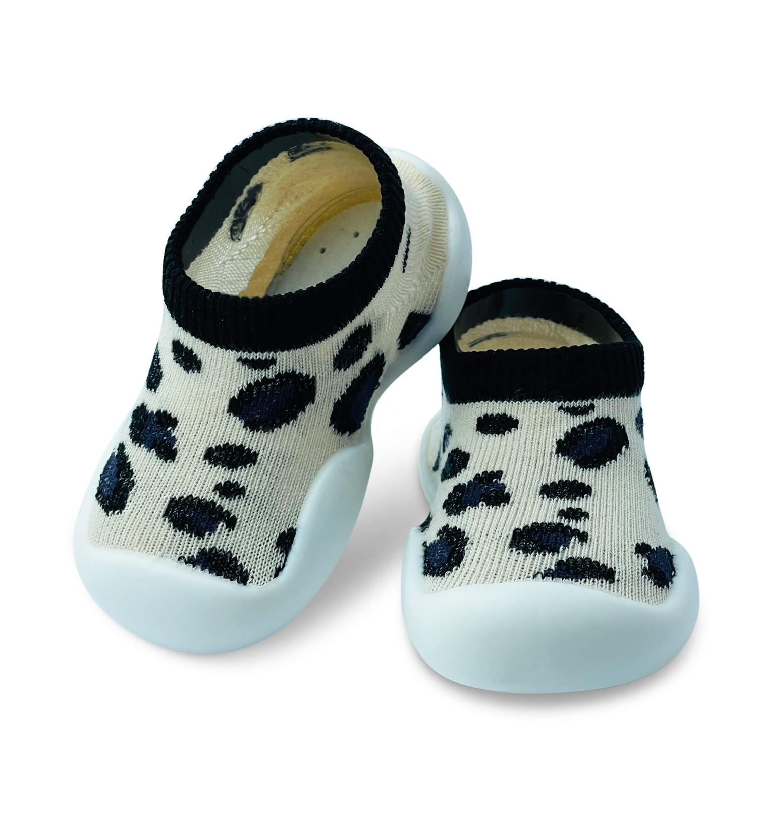 Dookeh Baby Leopard Print Soft Sole Sneakers | Toddler First Walking Shoes 2-3 Years - Buy Online on GoSupps.com