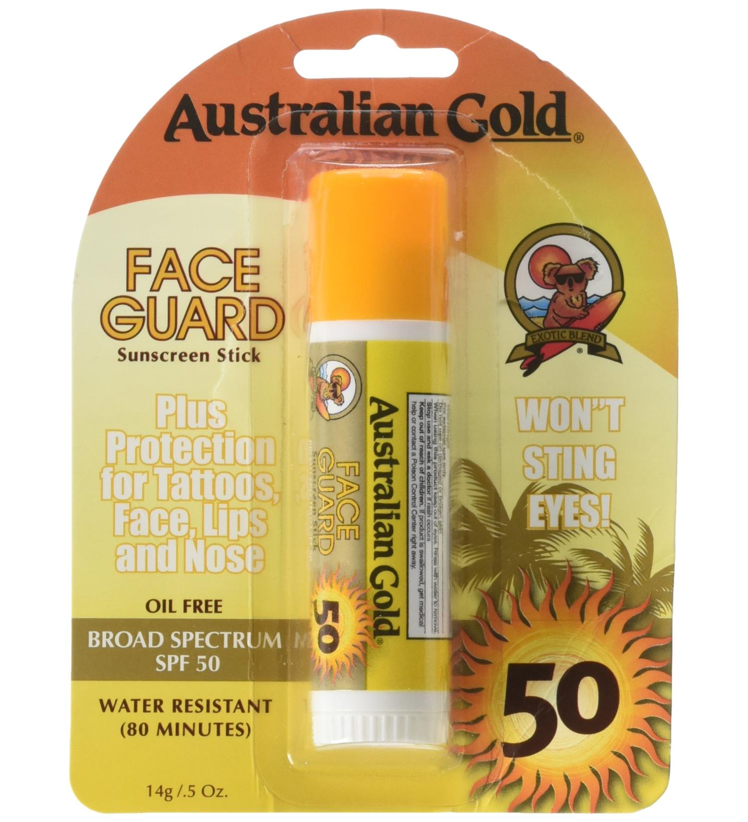 Buy Australian Gold Sun Face Protection Balm SPF 50 (14g) - Ultimate UV Defense for Glowing Skin | International Shipping Available - Buy Online on GoSupps.com