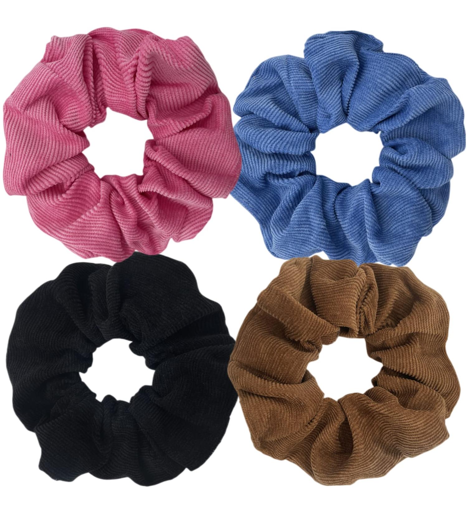 Buy BIBILAN LYNE 4 Acrylic Rosa Scrunchies - Trendy Hair Accessories for All Hair Types | Fast International Shipping - Buy Online on GoSupps.com