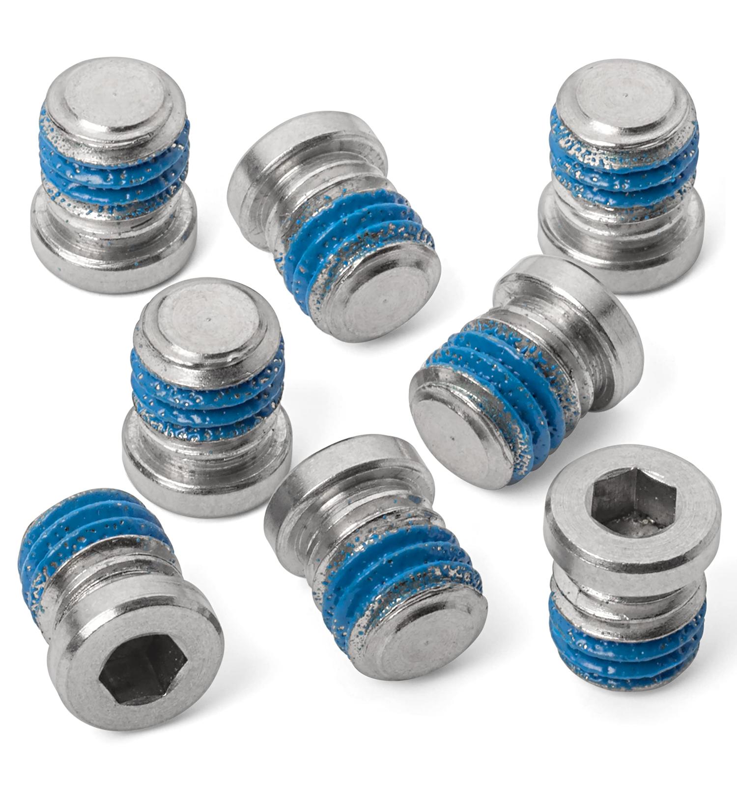 No-Profile Recessed Bottle Cage Boss Blanking & Sealing Screws (Natural Stainless, 8-Pack) Natural Stainless 8-Pack