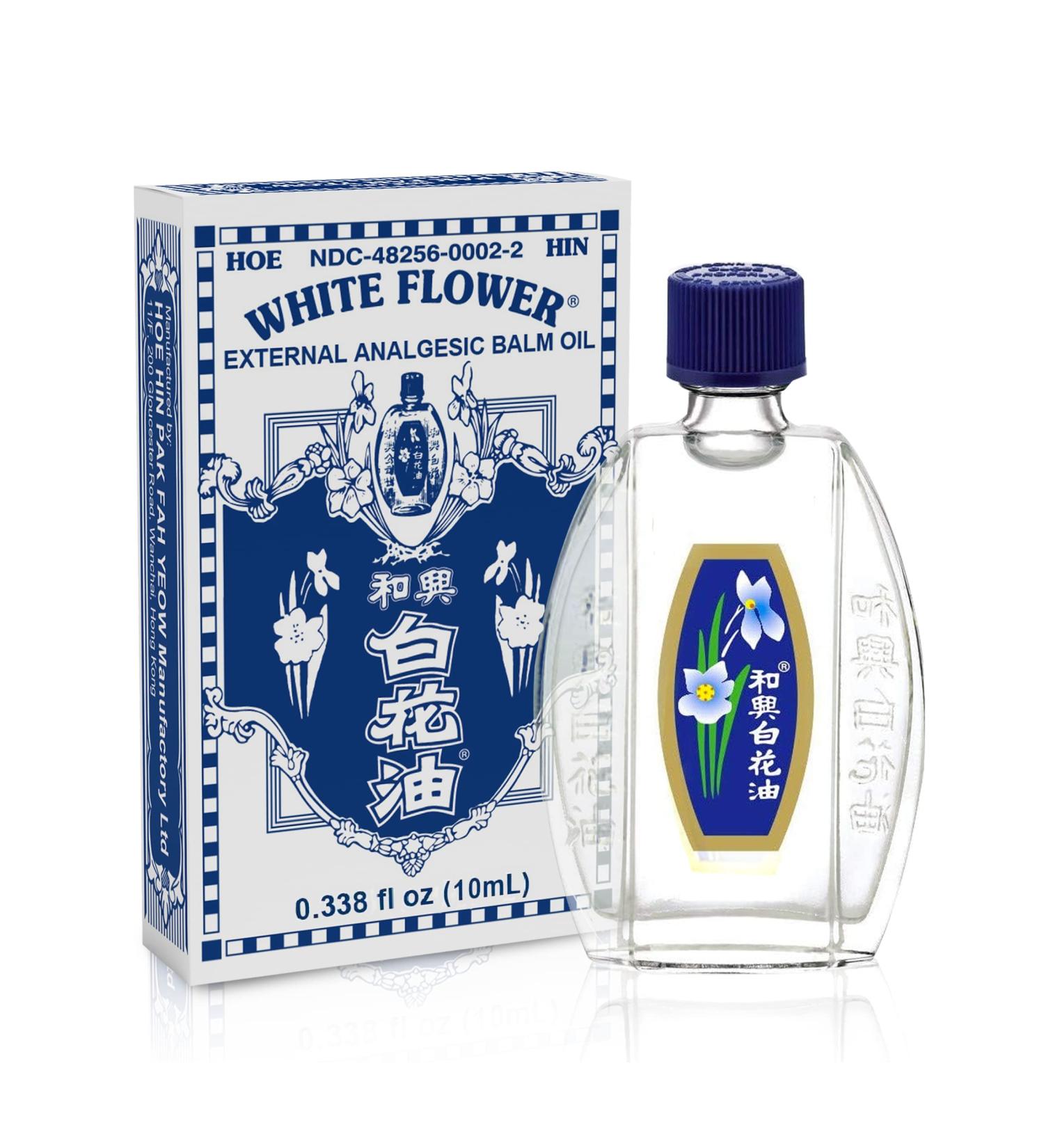 White Flower External Analgesic Balm Oil - 10ml | Authentic US Import | Fast International Shipping - Buy Online on GoSupps.com