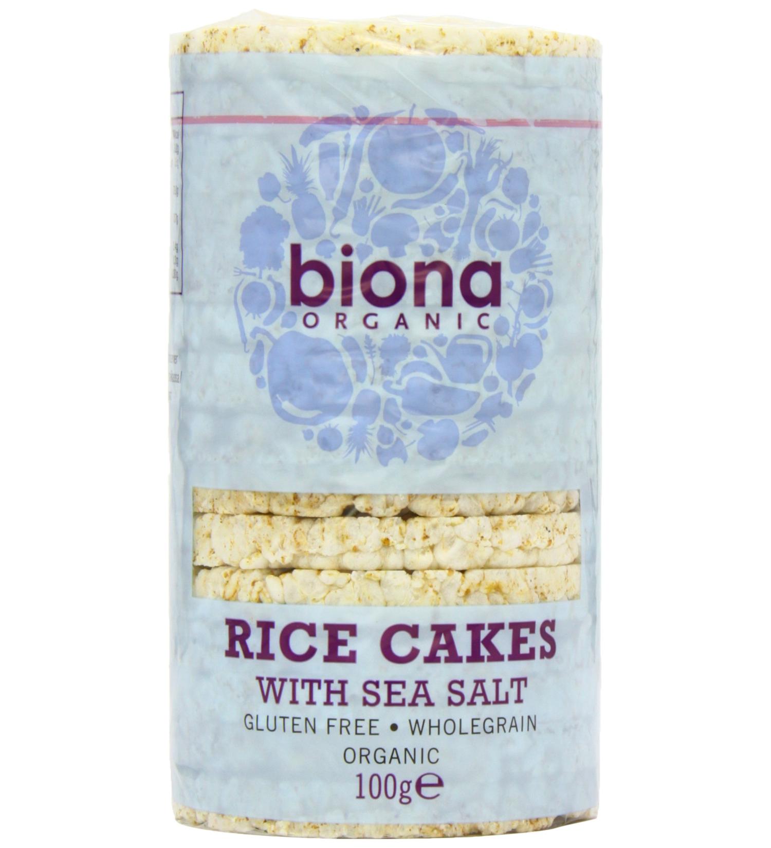 Biona Organic Salted Rice Cakes 100g - Pack of 1 - Buy Online on GoSupps.com