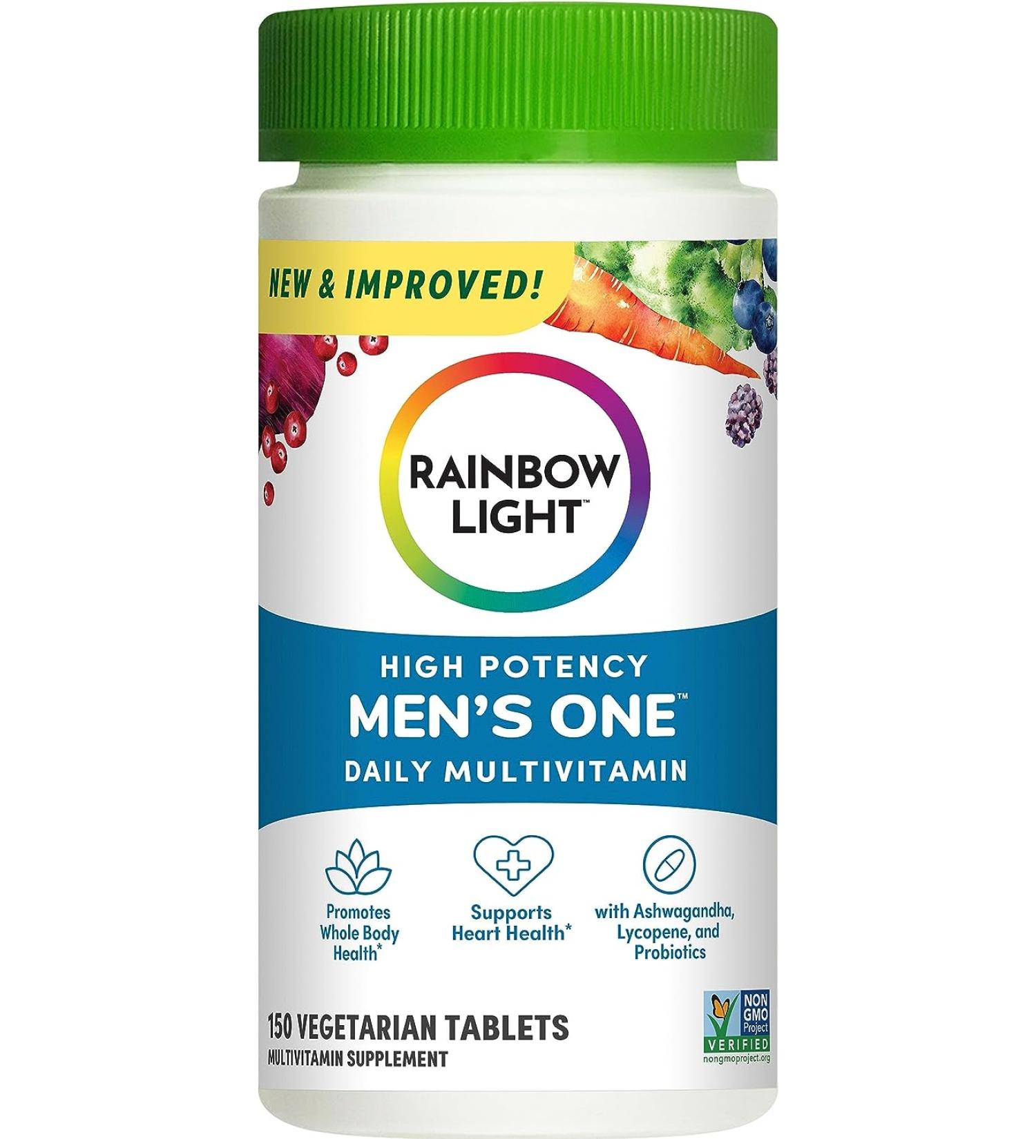 Rainbow Light Men's One Multivitamin - 150 Tablets for Optimal Health - Buy Online on GoSupps.com