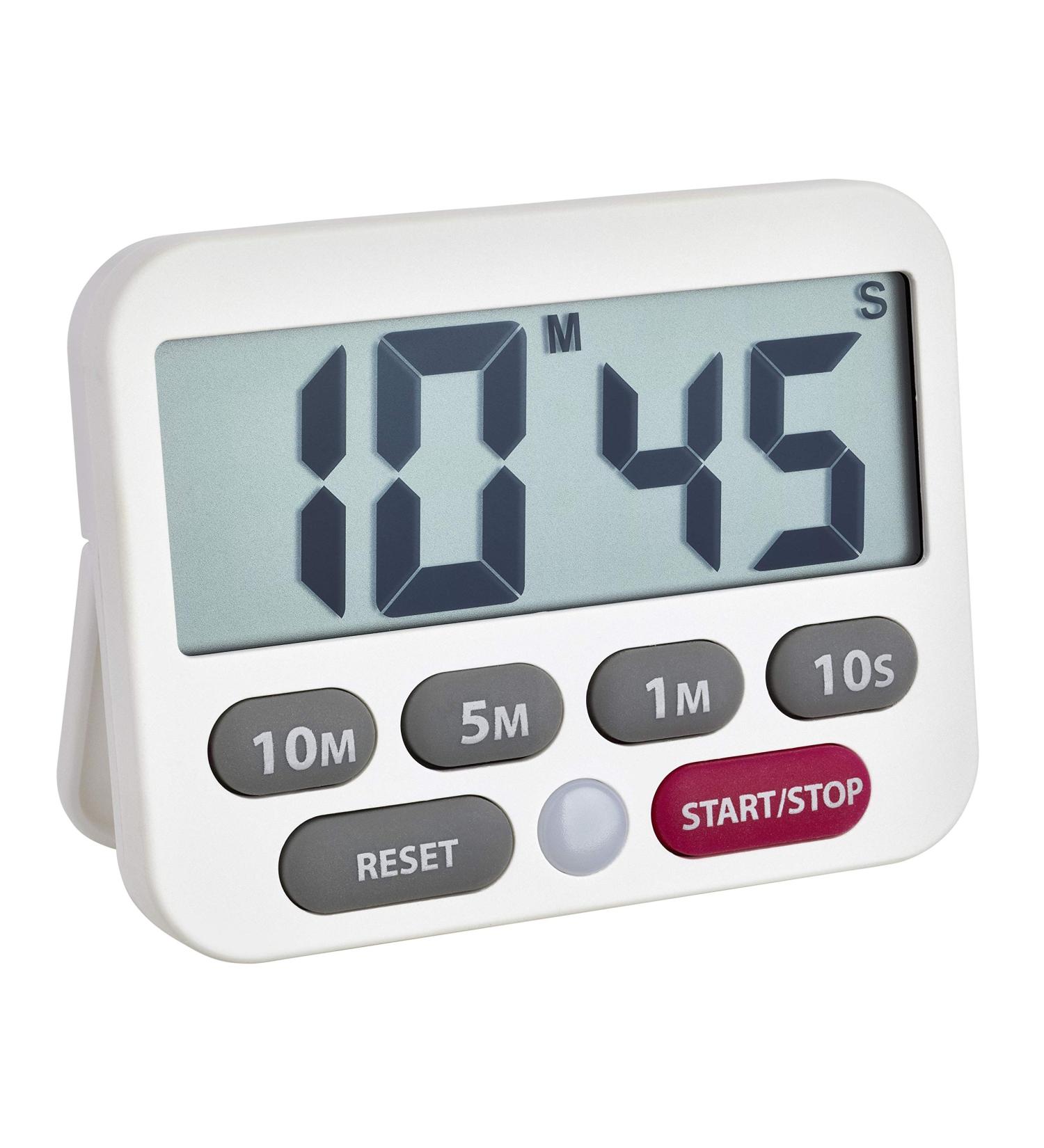 TFA Dostmann Digital Timer & Stopwatch - 99min 50sec Extra Sound Alarm White - Perfect for Cooking & Timing Needs - Buy Online on GoSupps.com