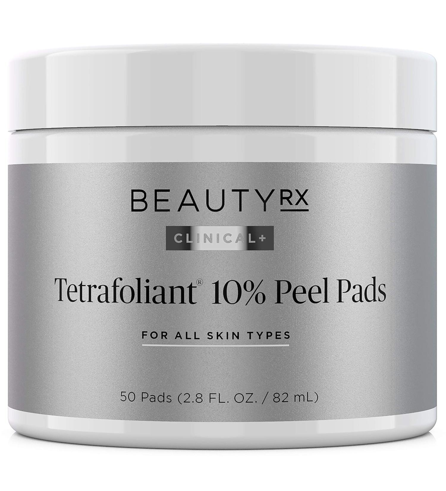 BeautyRx Advanced Exfoliating Therapy Pads - 10% Glycolic Acid - At Home Chemical Peel - 50 Pads - International Shipping Available - Buy Online on GoSupps.com
