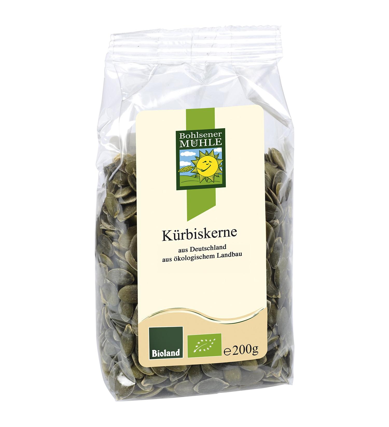 Bohlsener M hle organic pumpkin seeds from Germany 1 pack (1 x 0.2 kg) 1 x 200 gr