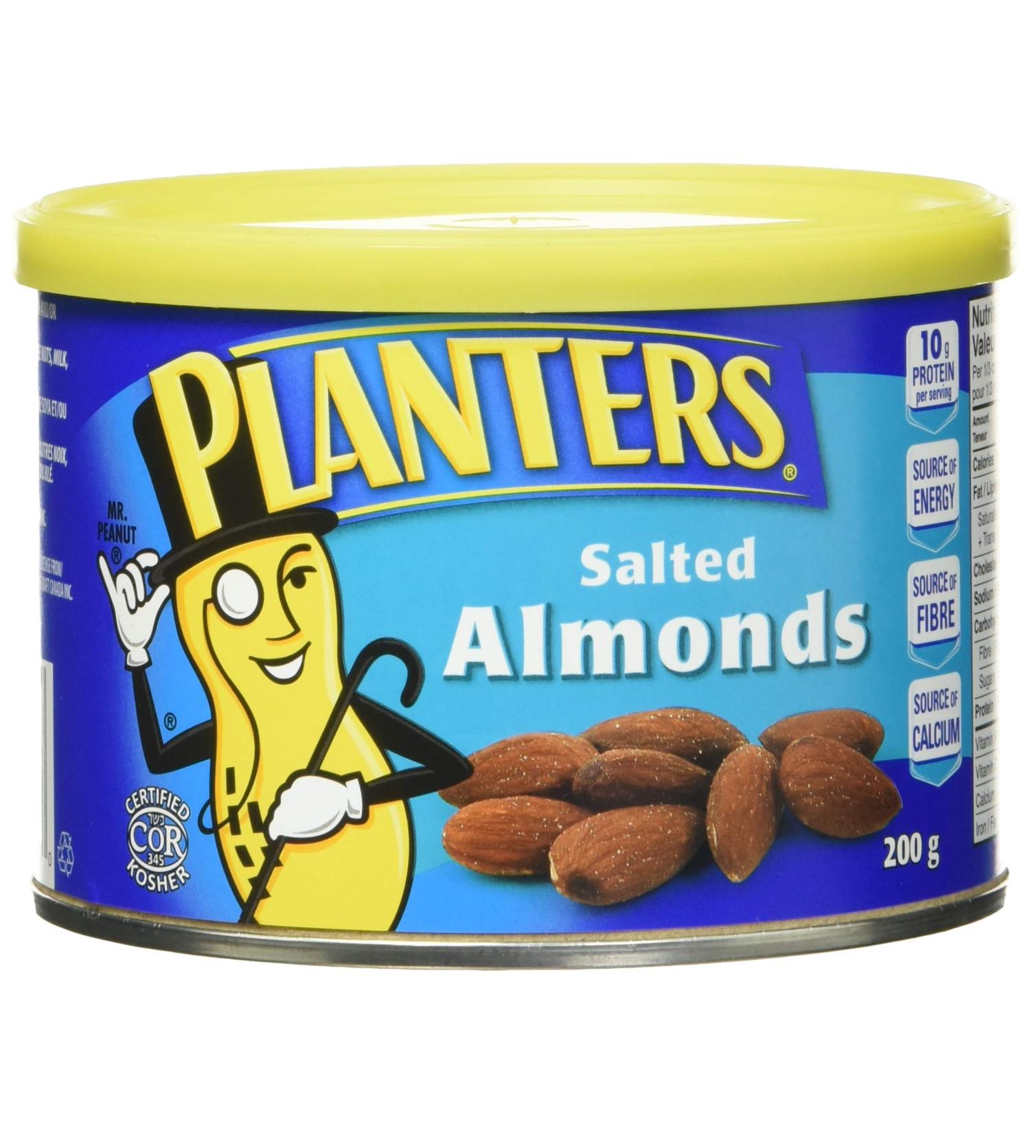 Planters Almonds Roasted Salted 200g - Buy Online on GoSupps.com
