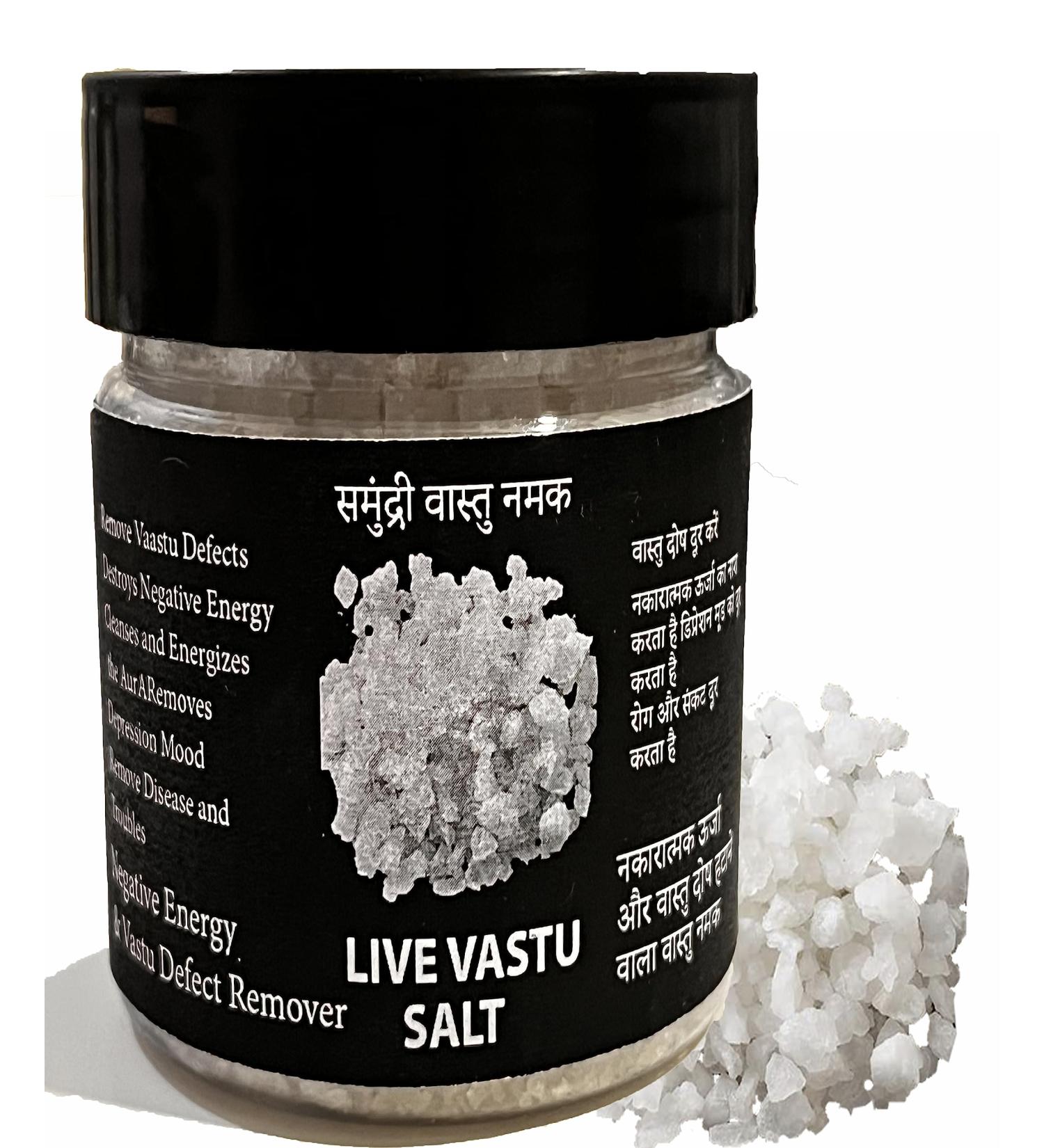 Live Vaastu Salt Vastu Salt Salt (250 Gram) Khada salt Suddh Namak- Negative energy Cleanser/Remover Sea Salt - Traditional Crystal White Salt Village Salt Sabut Namak Desi Namak - Buy Online on GoSupps.com