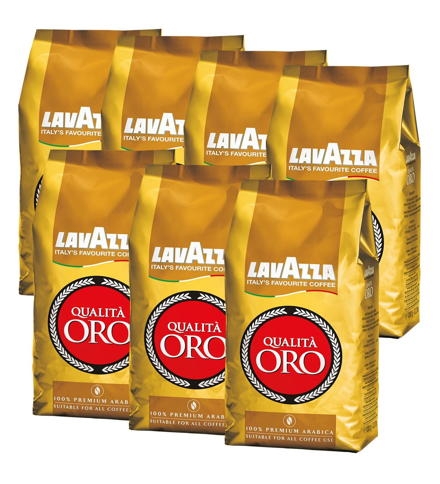  Lavazza Lavazza Qualit Oro whole beans lot of 7 (pack of 7 x 1 kg) - Buy Online on GoSupps.com