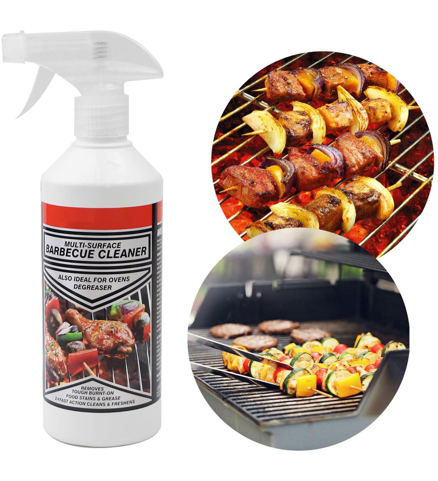 500ML BBQ Oven Cleaner Barbecue Stains Grease Burnt Food Degreaser Remover Degreaser Spray Stainless Steel Cleaner Removes Baked-On Food - Buy Online on GoSupps.com