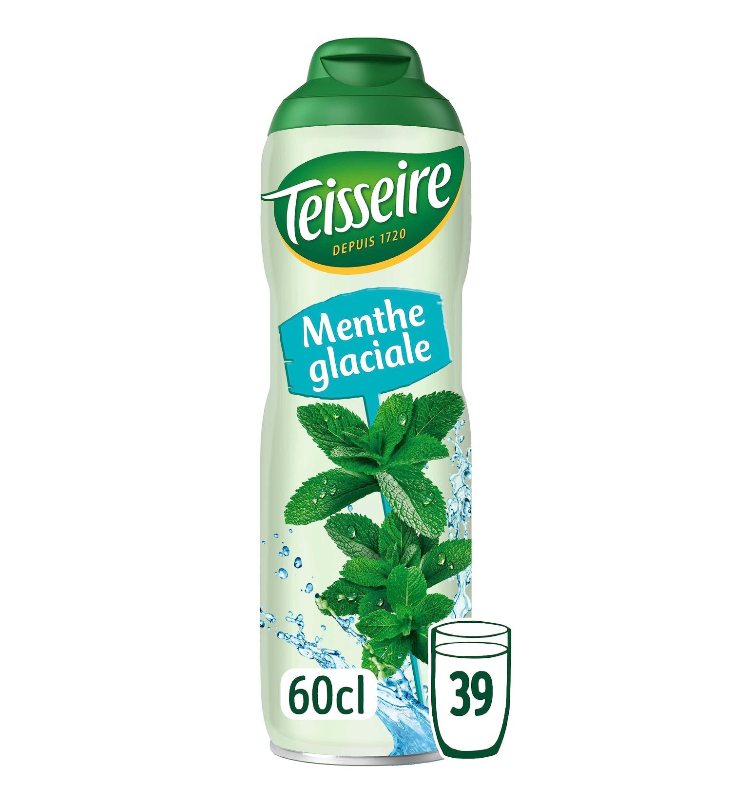 Teisseire Ice-Mint Syrup for Refreshing Drinks Cocktails Recyclable Bottle 60cl - Buy Online on GoSupps.com