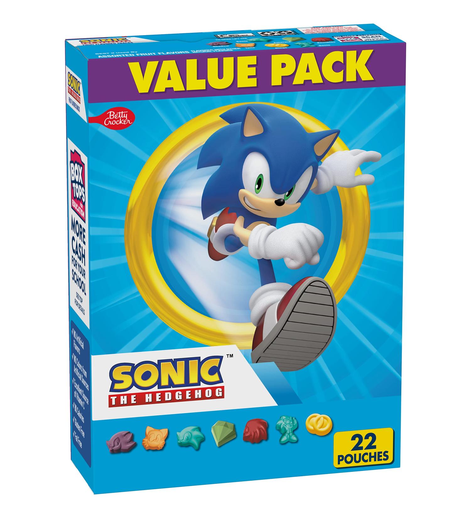Sonic Fruit Flavored Gummy Treat Pouches Value Pack - 22 ct | Delicious Snack Option - Buy Online on GoSupps.com