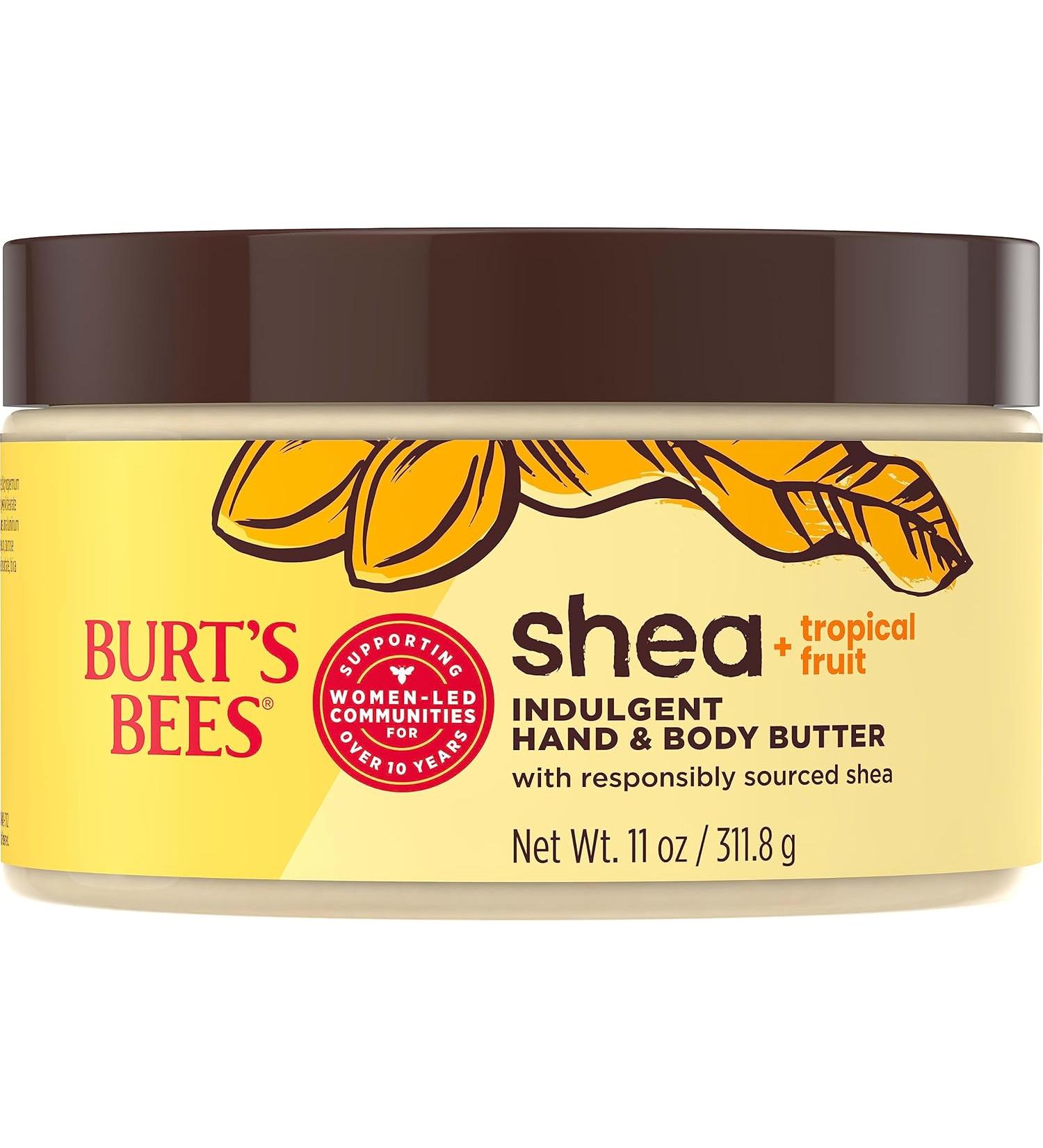Burt's Bees Shea + Tropical Fruit Indulgent Hand and Body Butter - 11 Oz. - Buy Online on GoSupps.com