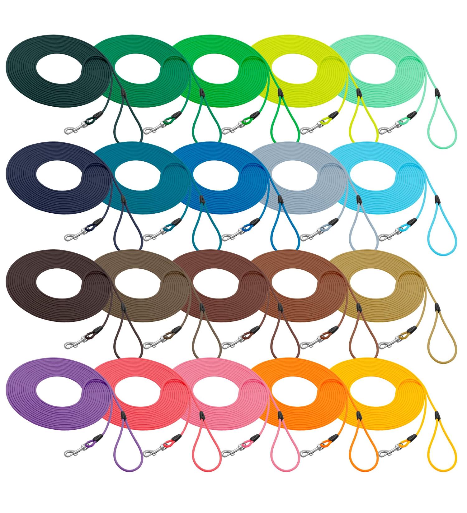 Organic Round Drag Line Leash for Dogs | 6mm 1-30m Length 20+ Colors Up to 30kg - Eco-Friendly Dog Leash Options - Buy Online on GoSupps.com
