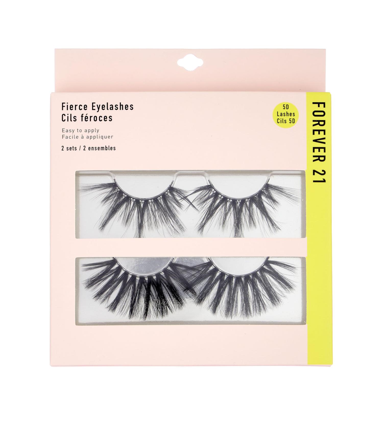 Forever 21 Eyelashes 2-Pack | Voluminous 5D Faux Lashes Set - Easy to Apply Women's Makeup Must-Have - Buy Online on GoSupps.com