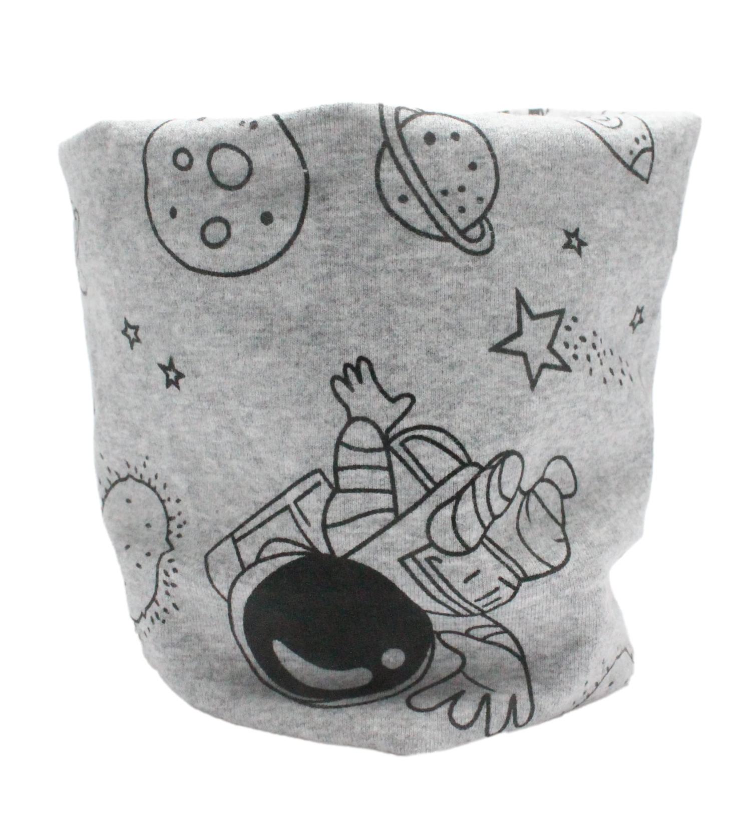 Kids Cotton Multi-Use Neck Warmer Scarf Hat Bandana - Grey | Planet UFO Design - Buy Online on GoSupps.com