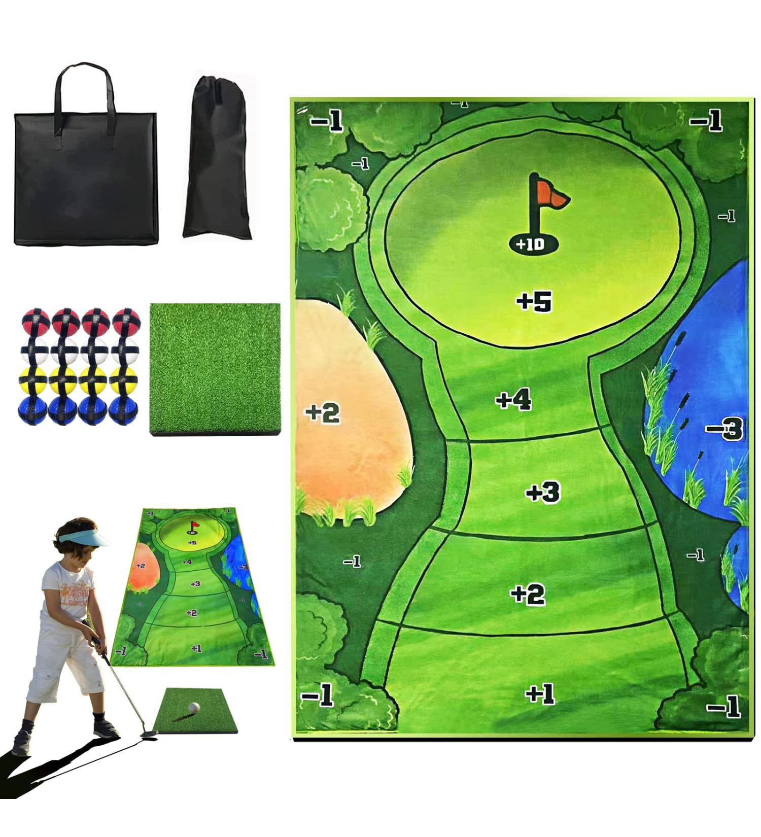 Casual Golf Game Set with Sticky Playing Mat and Golf Balls - Perfect for Home, Office, Family Fun - Includes Chipping Mat and Carrying Bag - Buy Online on GoSupps.com