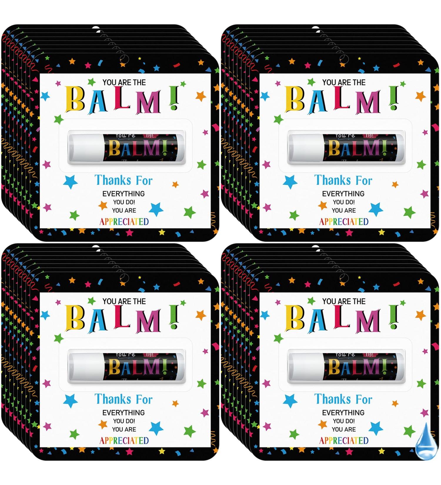 30 Pack Employee Appreciation Gifts Bulk Lip Balms Thank You Gift for Staff Team Teachers Volunteers You re the Balm Mini Lip Balm for Office Events and Appreciation Favors (Original Flavor) You're the Balm Original Flavor - Buy Online on GoSupps.com