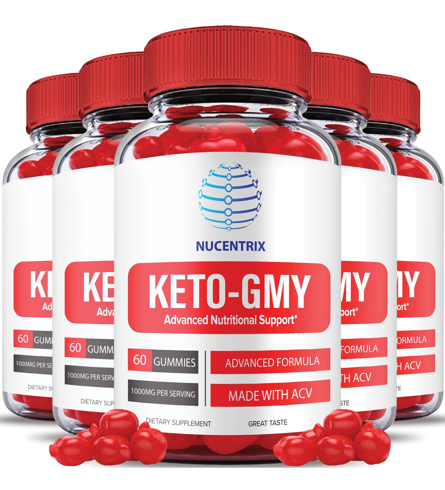 (5 Pack) Keto GMY - Official Vegan Formula with ACV, B12 & Beet Root Juice Gummies - Buy Online on GoSupps.com