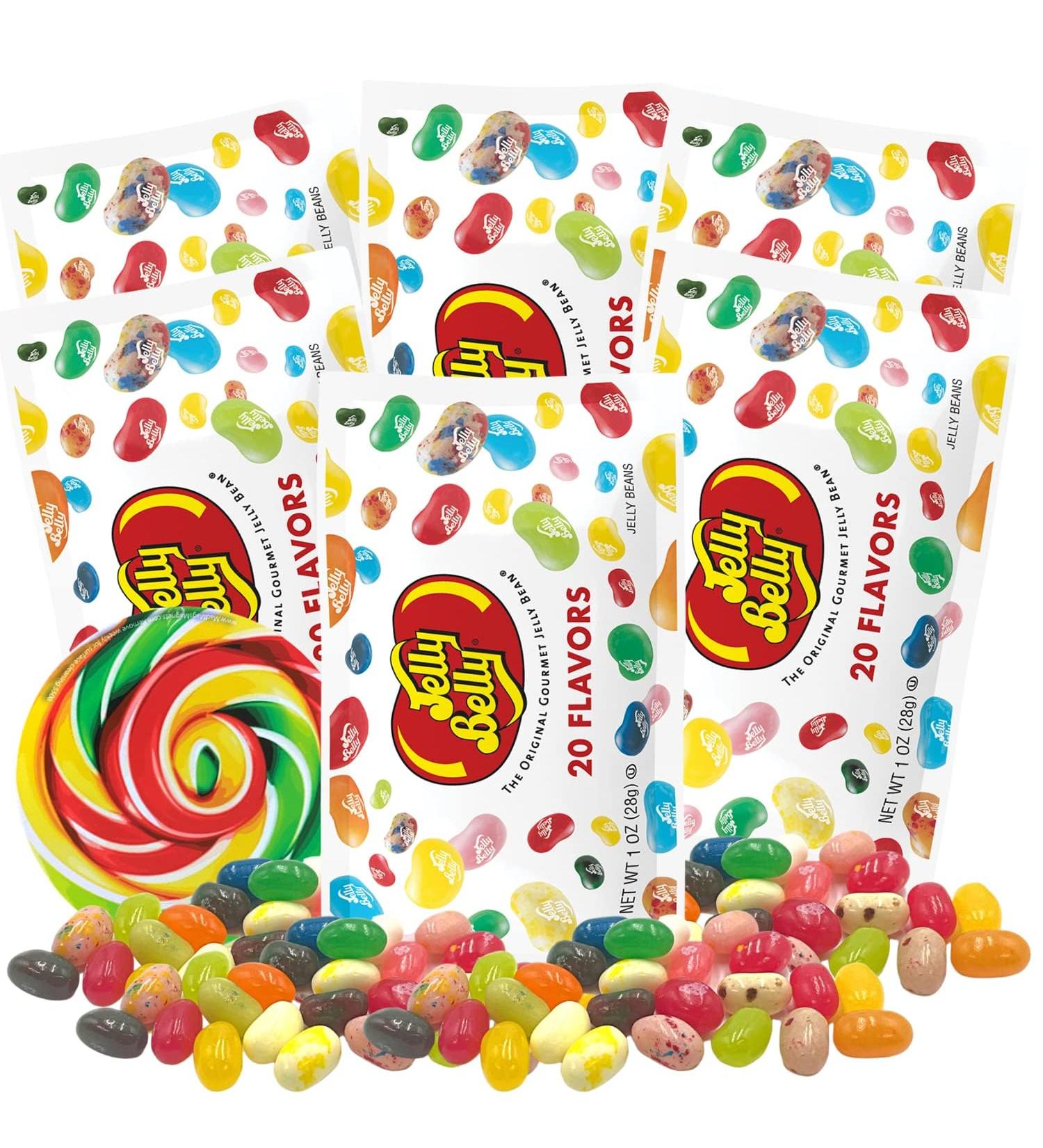 Jelly Belly 20 flavors Assorted Gourmet Jelly Beans 6-pack Bundle 28g - Christmas & Holidays Candy - Vegan Candy Dairy Free Snacks Kosher Candy Gluten Free Bulk Candy Stocking Stuffers for Teens - Buy Online on GoSupps.com