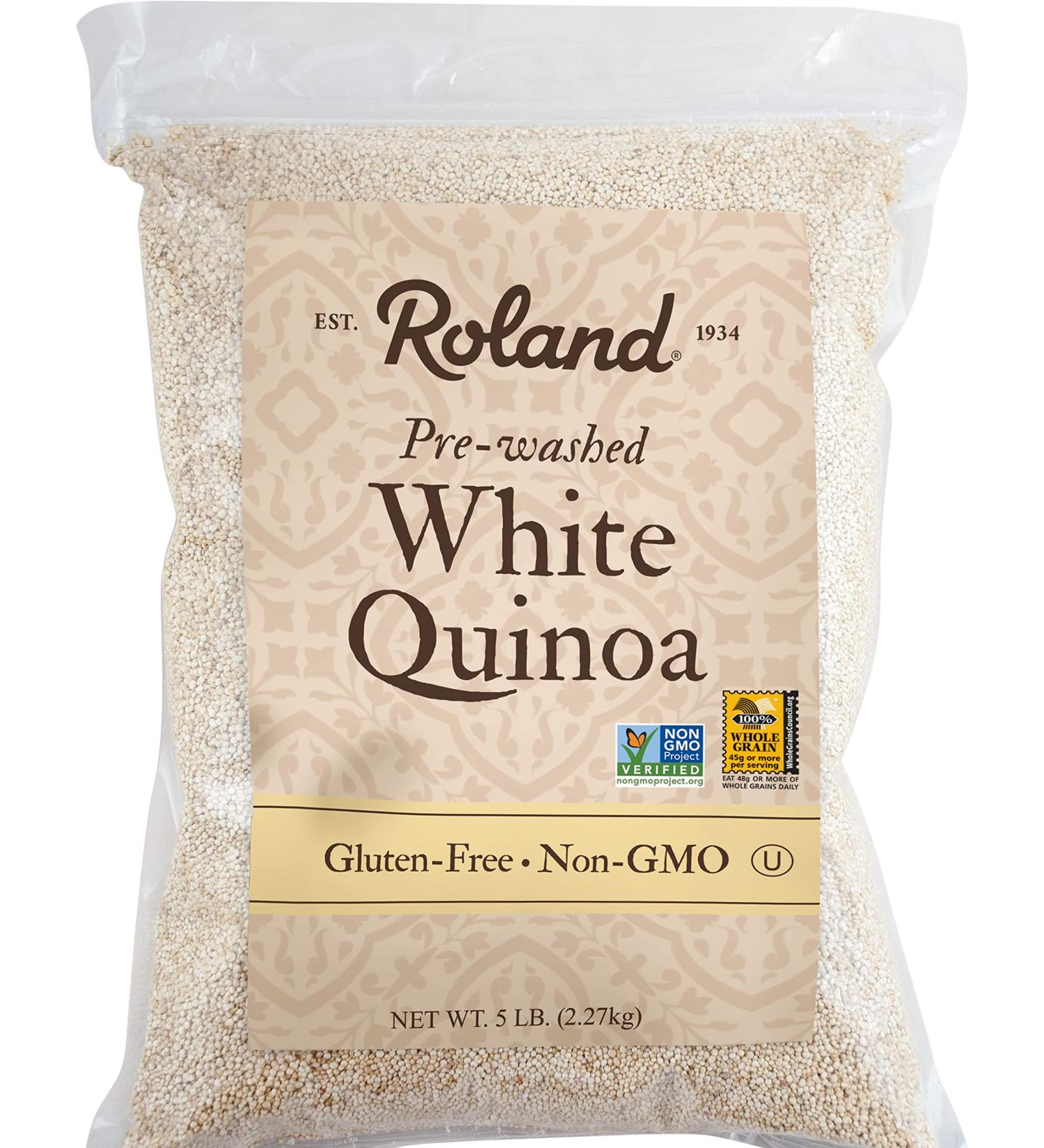 Roland Foods White Quinoa 5 lb - Pre-washed Specialty Imported Food - Buy Online on GoSupps.com
