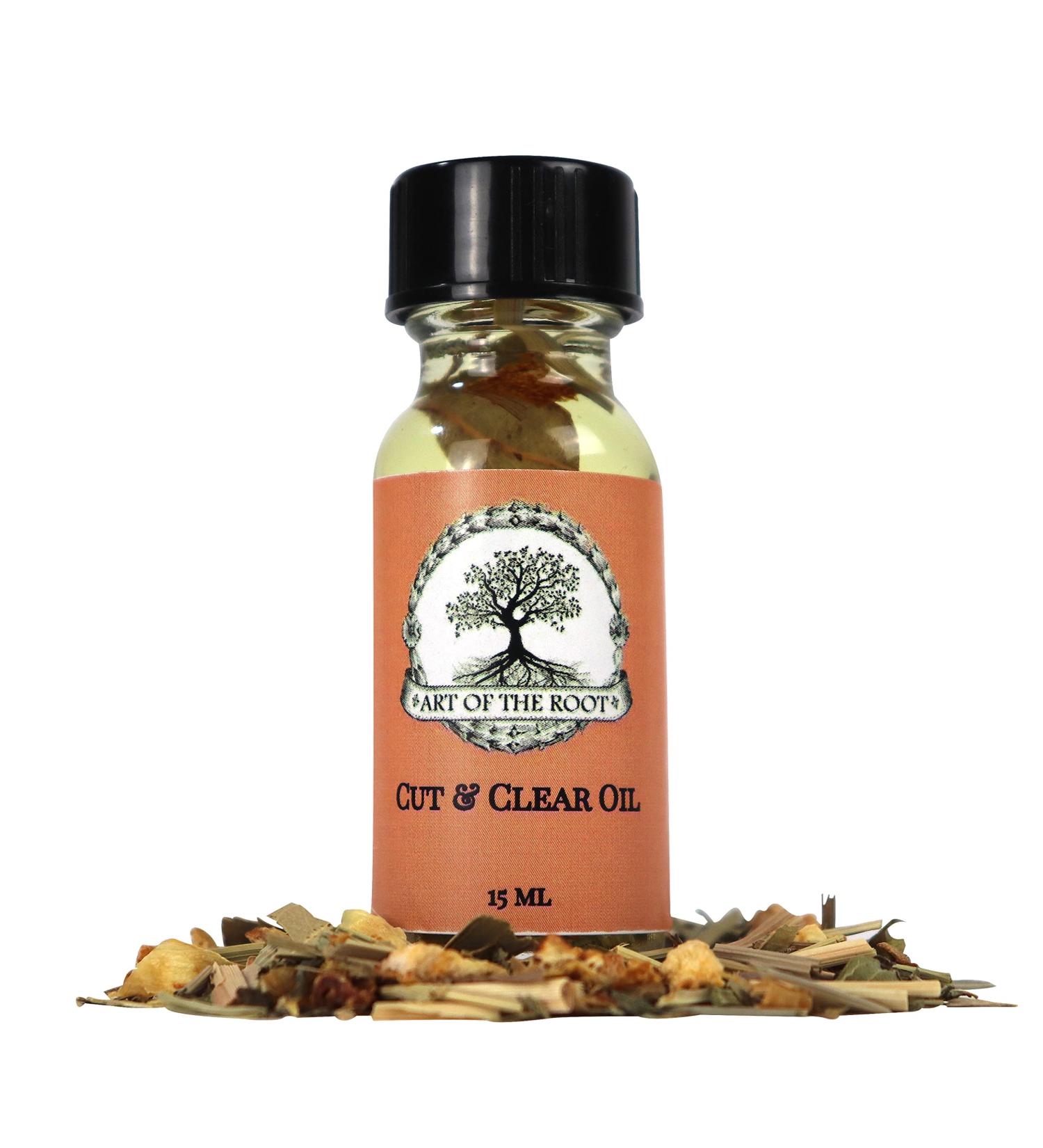 Cut & Clear Oil 1/2 oz | Handmade with Herbs & Essential Oils | Purification, Negative Energy & Letting Go Rituals | Hoodoo Voodoo Wicca Pagan Santeria - Buy Online on GoSupps.com