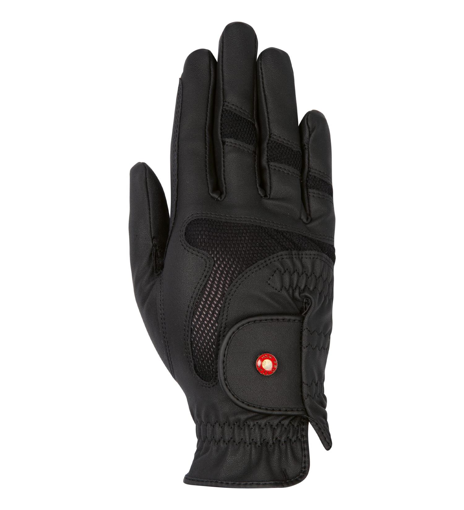 HKM Professional Air Mesh Riding Gloves - Comfortable & Durable - Size L Black - International Shipping Available - Buy Online on GoSupps.com
