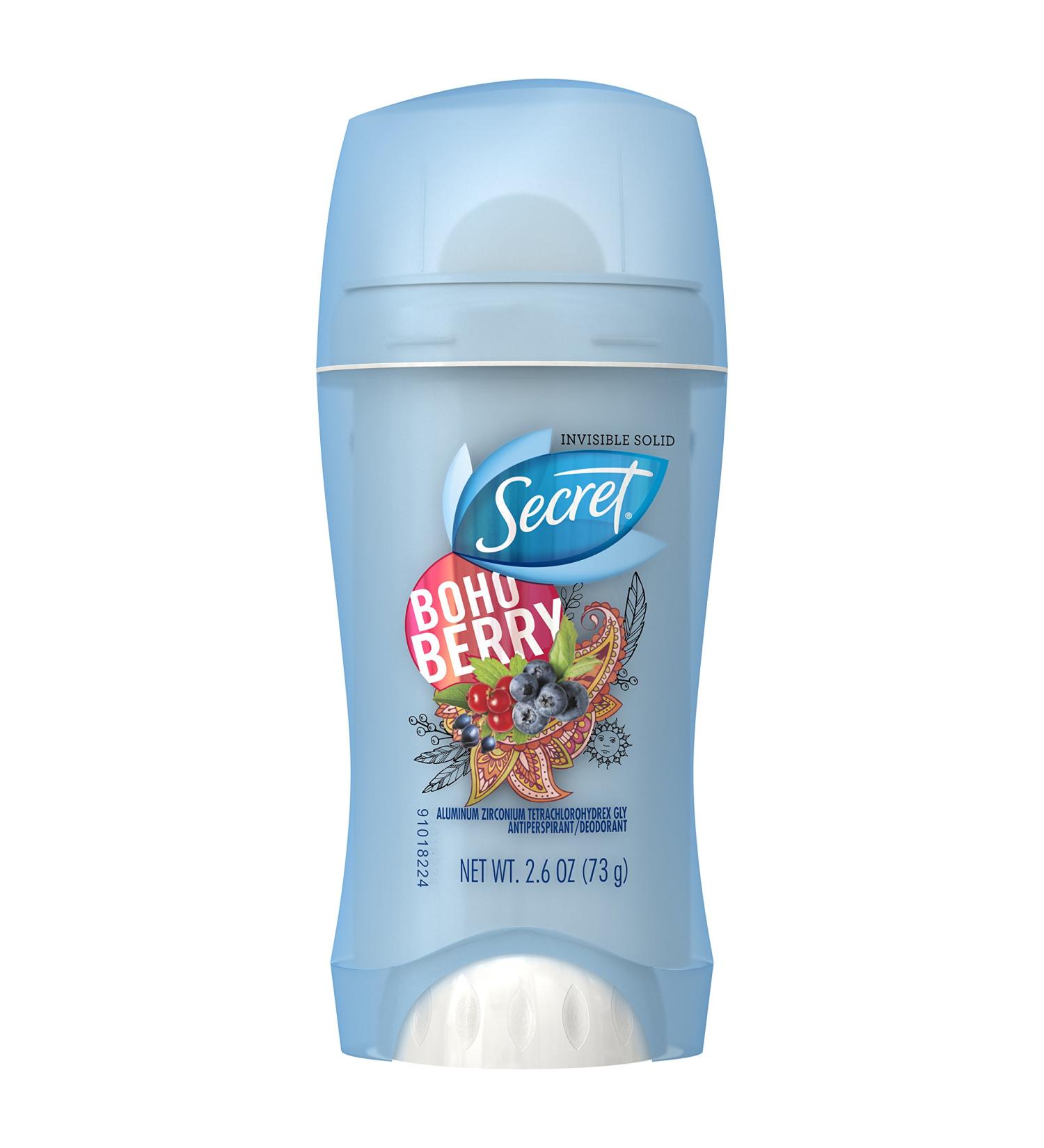 Secret Scent Anti-Perspirant Deodorant Invisible Solid Boho Berry 2.6 oz (Pack of 3)