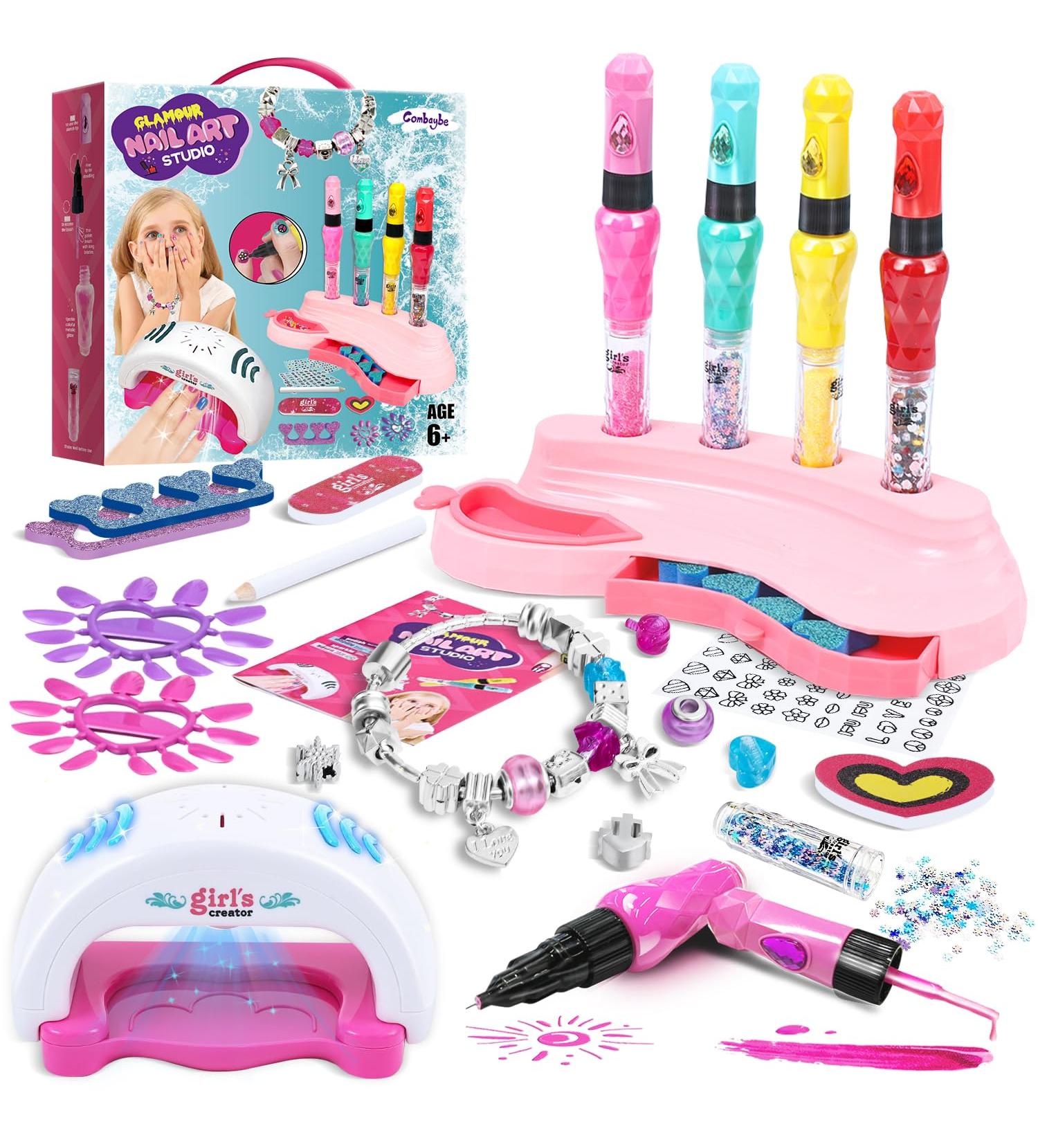 Nail Kit for Girls Ages 7-12 | Non-Toxic Nail Polish Set | Perfect Birthday Gifts & Spa Kits for Kids - Buy Online on GoSupps.com