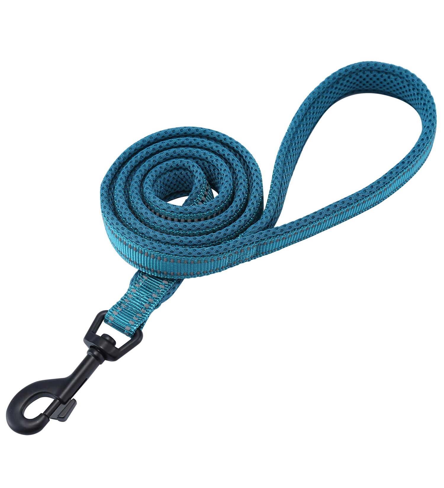 Durable Dog Leash Strap - Padded 1.1m Pet Leash for Puppies - Blue | International Shipping Available - Buy Online on GoSupps.com