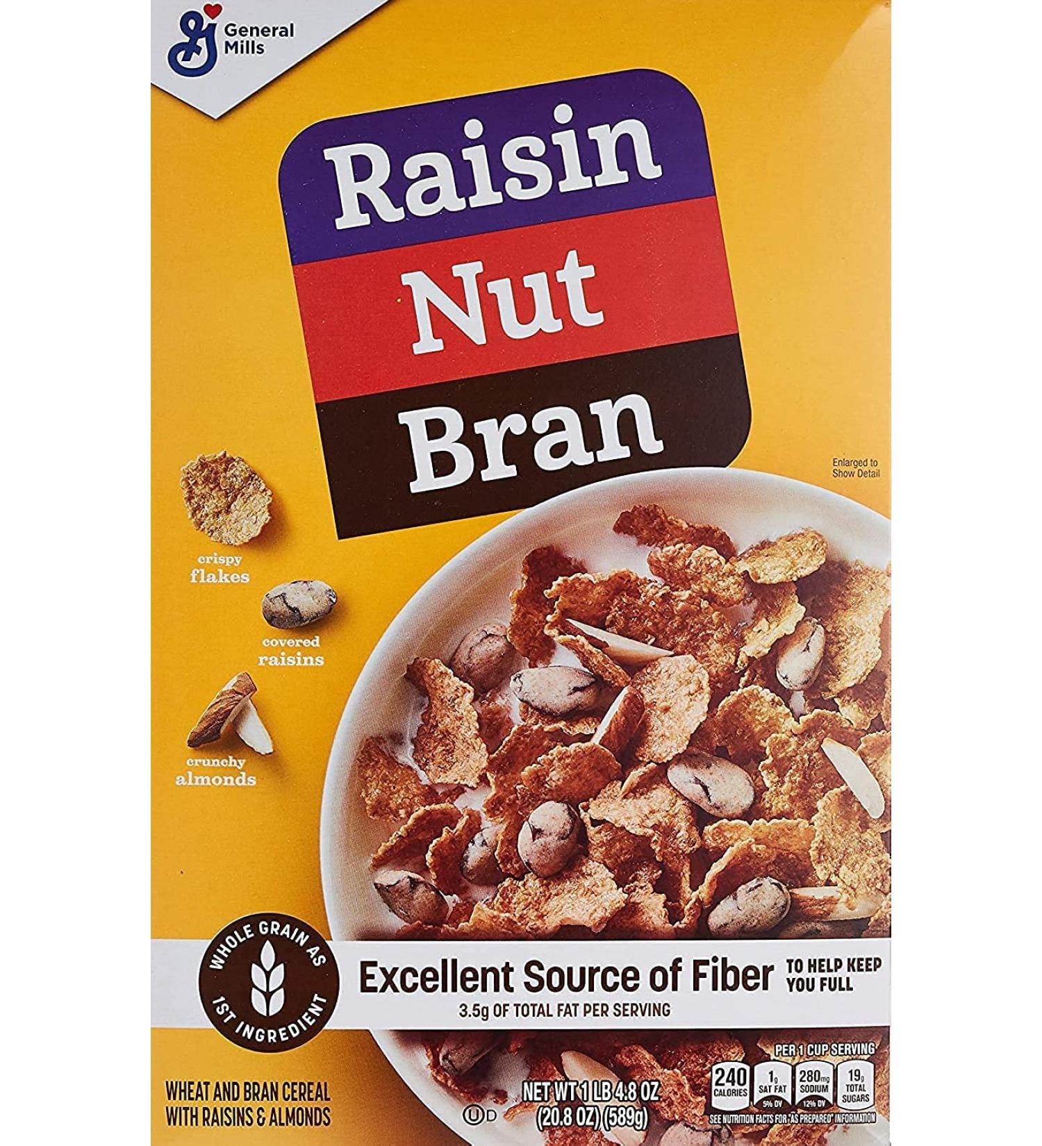 Raisin Nut Bran Cereal 20.8 oz - Delicious and Nutritious Breakfast Option - Buy Online on GoSupps.com