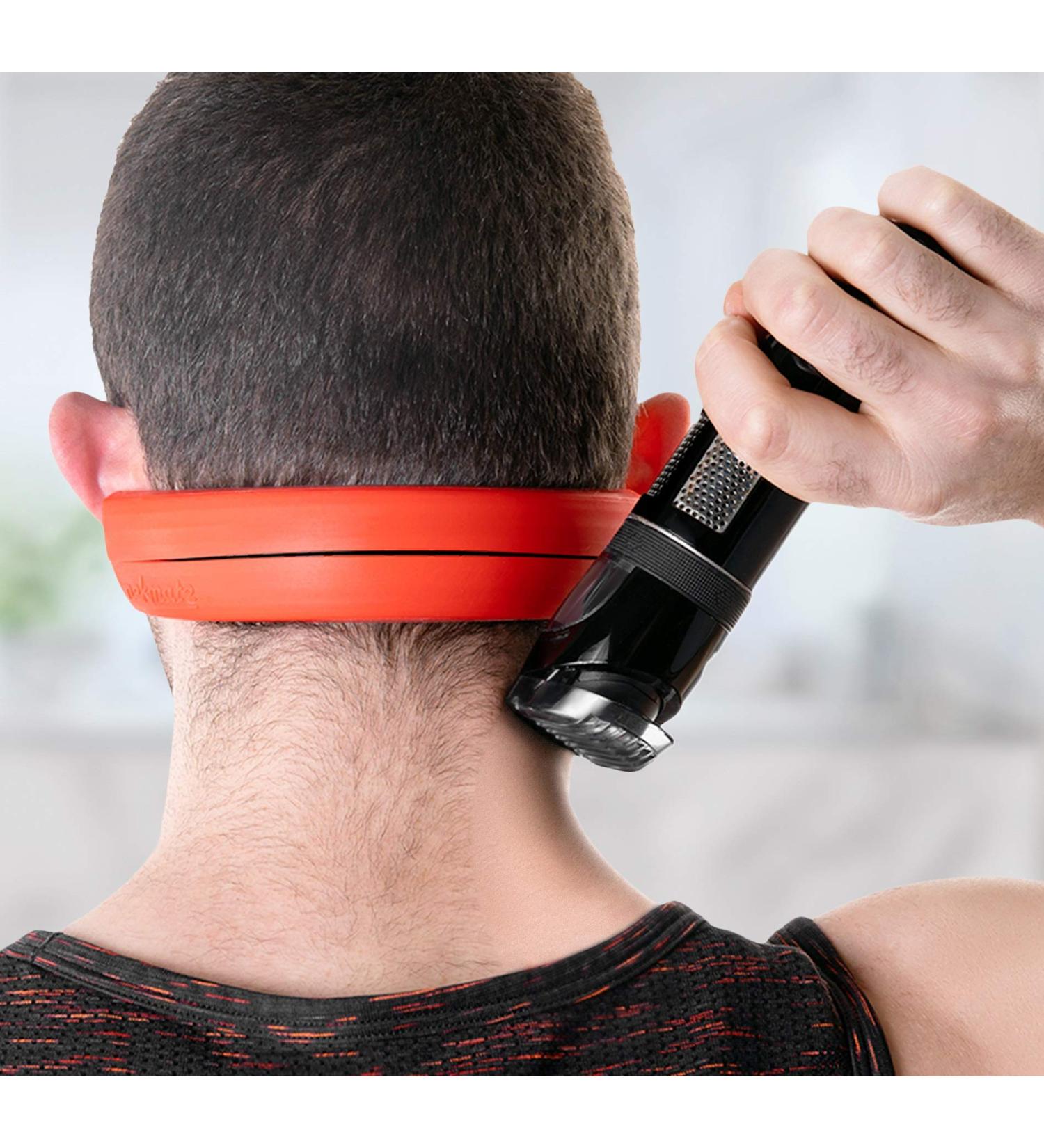 NEKMATE Neckline Shaving Template | Barber Style Hands-Free Hair Trimming Guide | Silicone Non-Slip Skin Safe Design - Buy Online on GoSupps.com