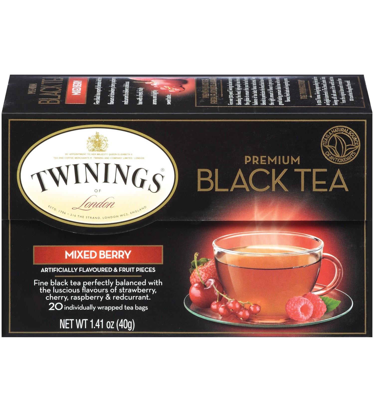 Twinings of London Black Mixed Berry Tea#44 - Pack of 6
