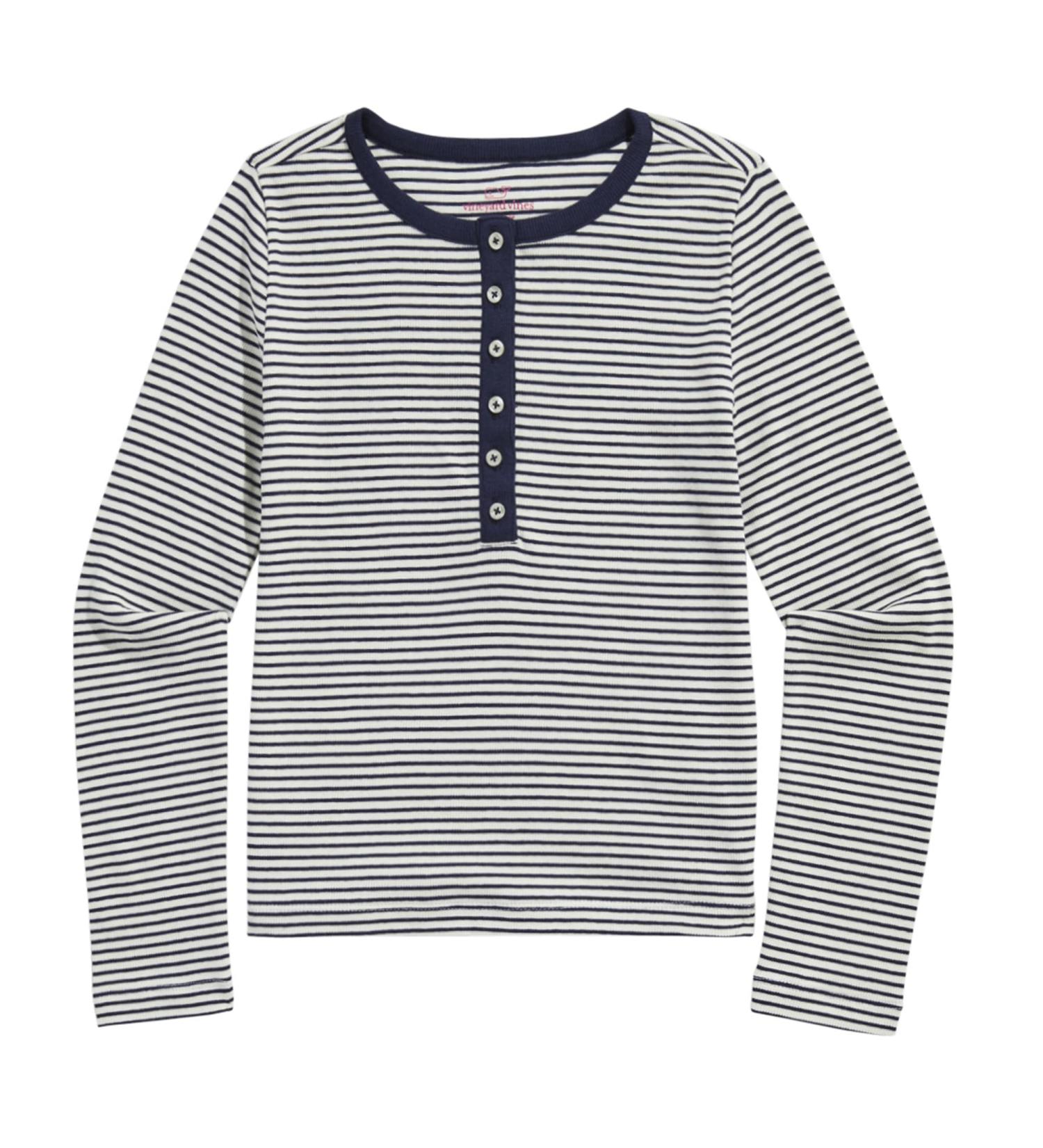 vineyard vines Girls' Ribbed Henley 3 Years Marshmallow - Buy Online on GoSupps.com