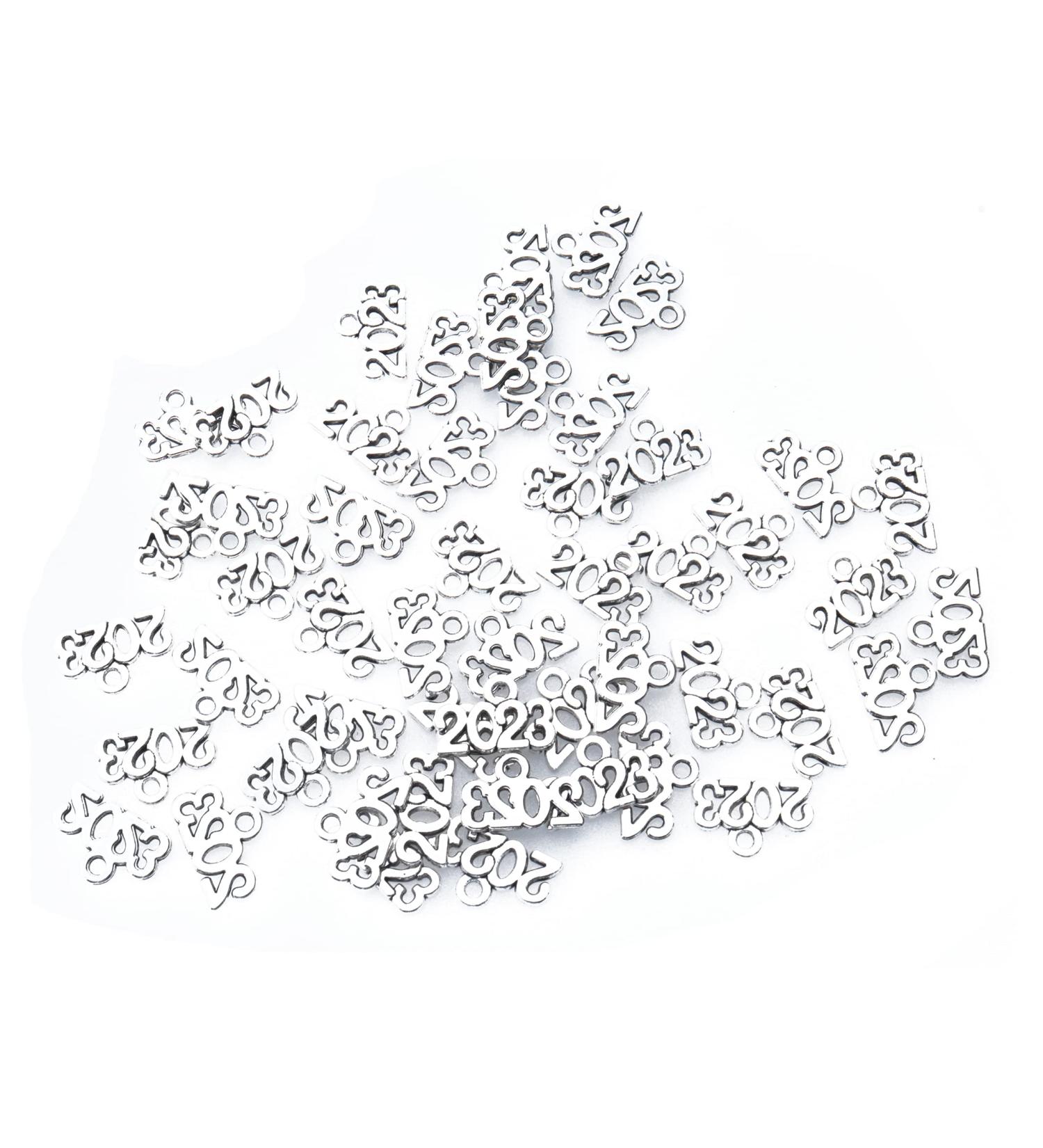 Ruwado 50 Pcs 2023 Silver Charms for Jewelry Making - DIY Pendant Accessories for Earrings, Keychains, Necklaces, Bracelets - Graduation Tassel Kit - Buy Online on GoSupps.com