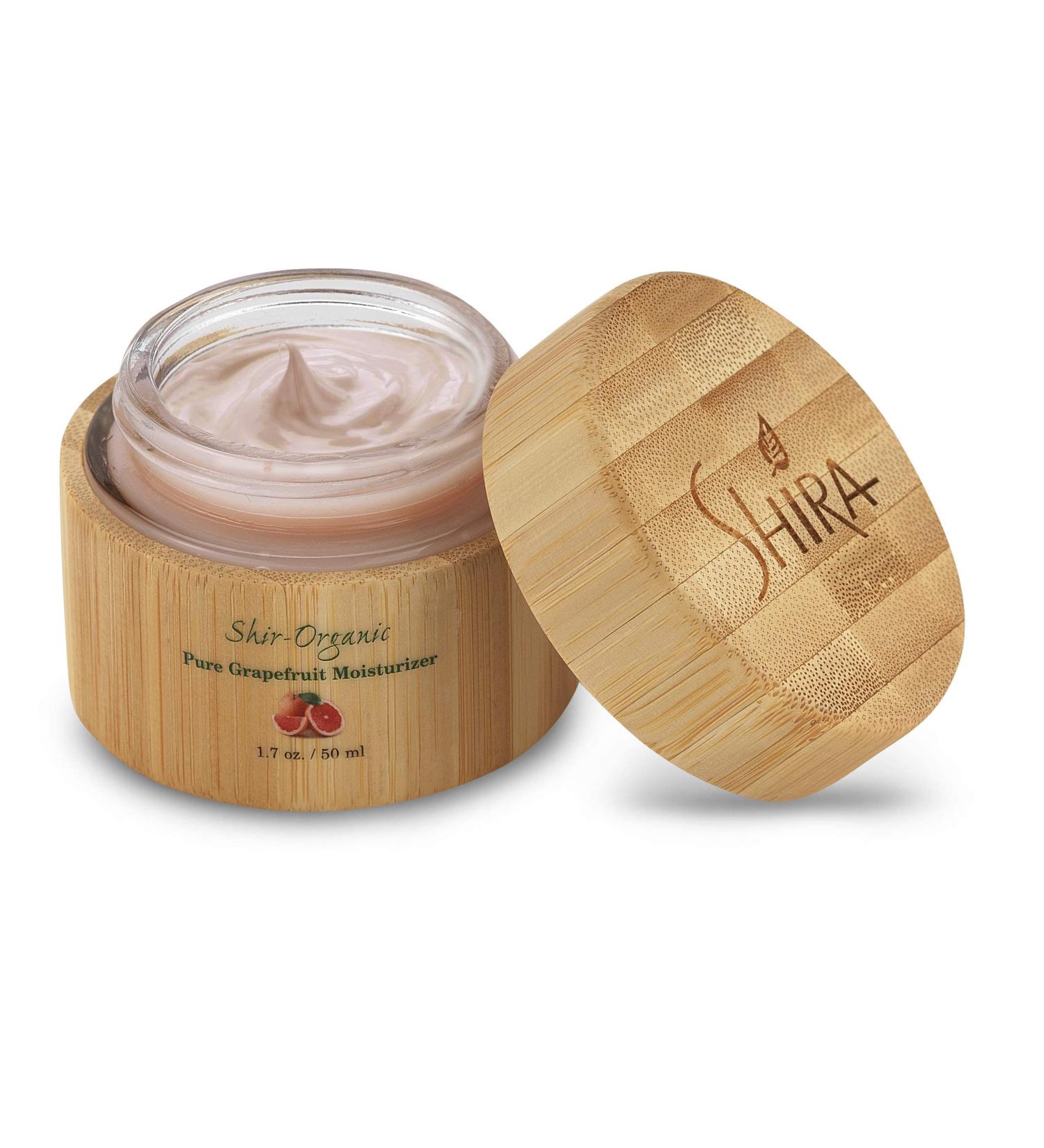 Shira Organic Pink Grapefruit Moisturizer | Vitamin C Hydrating Face Cream for Normal to Oily Skin (50ml - Buy Online on GoSupps.com