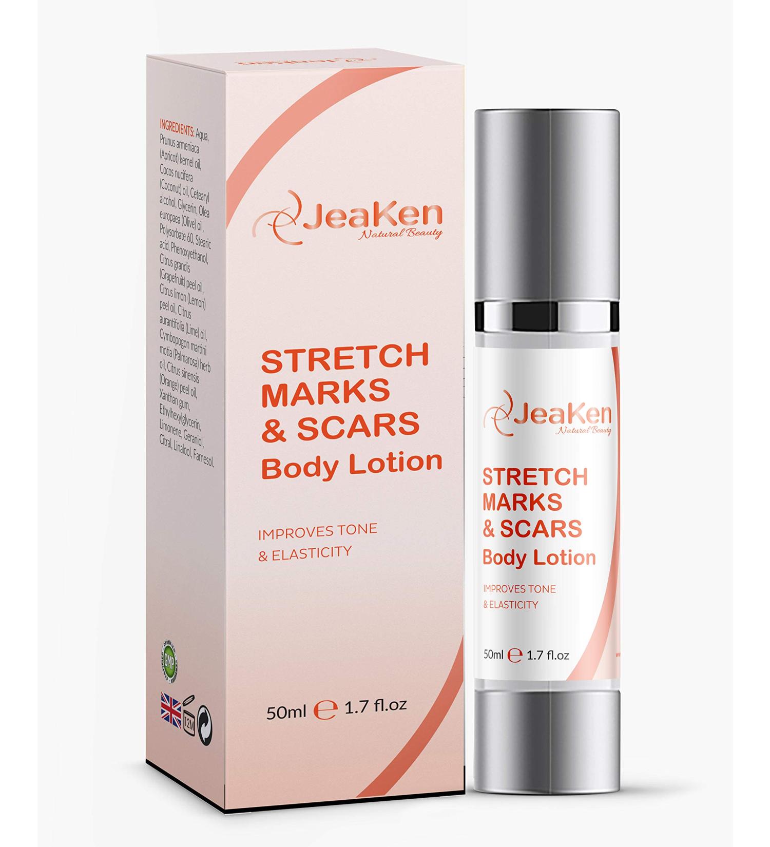 STRETCH MARK REMOVER - SCARS BODY LOTION - Firming Body Lotion Infused with Essential Oils and Extracts to Improve the Appearance of Scars Stretch Marks and Uneven Skin Tone - 50 ml - Buy Online on GoSupps.com
