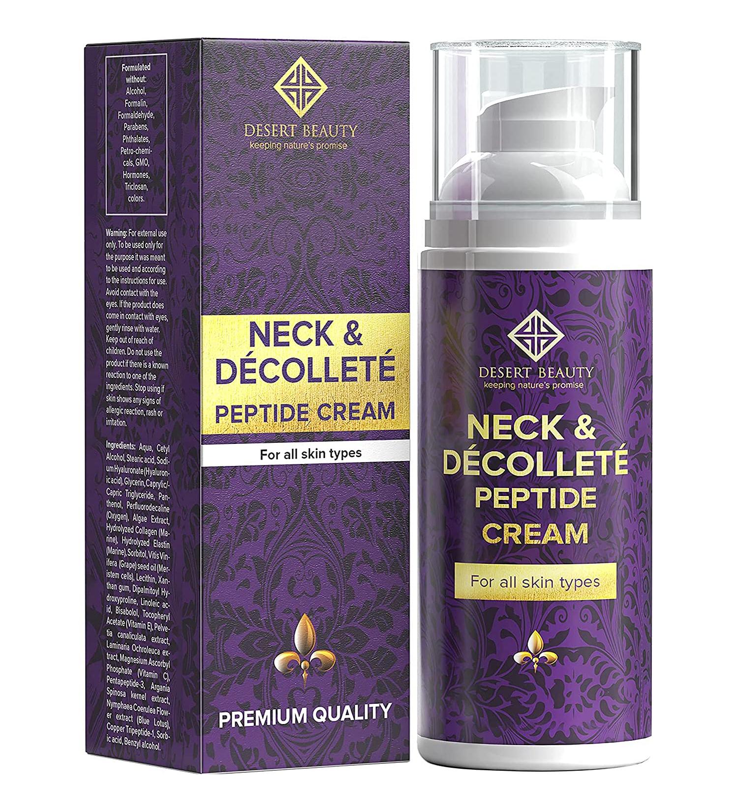 Neck Firming Cream | Anti-Aging Moisturizer for Neck & D collet - Advanced Stem Cell & Collagen Formula for Tightening & Lifting | 3.38 oz (100ml - Buy Online on GoSupps.com
