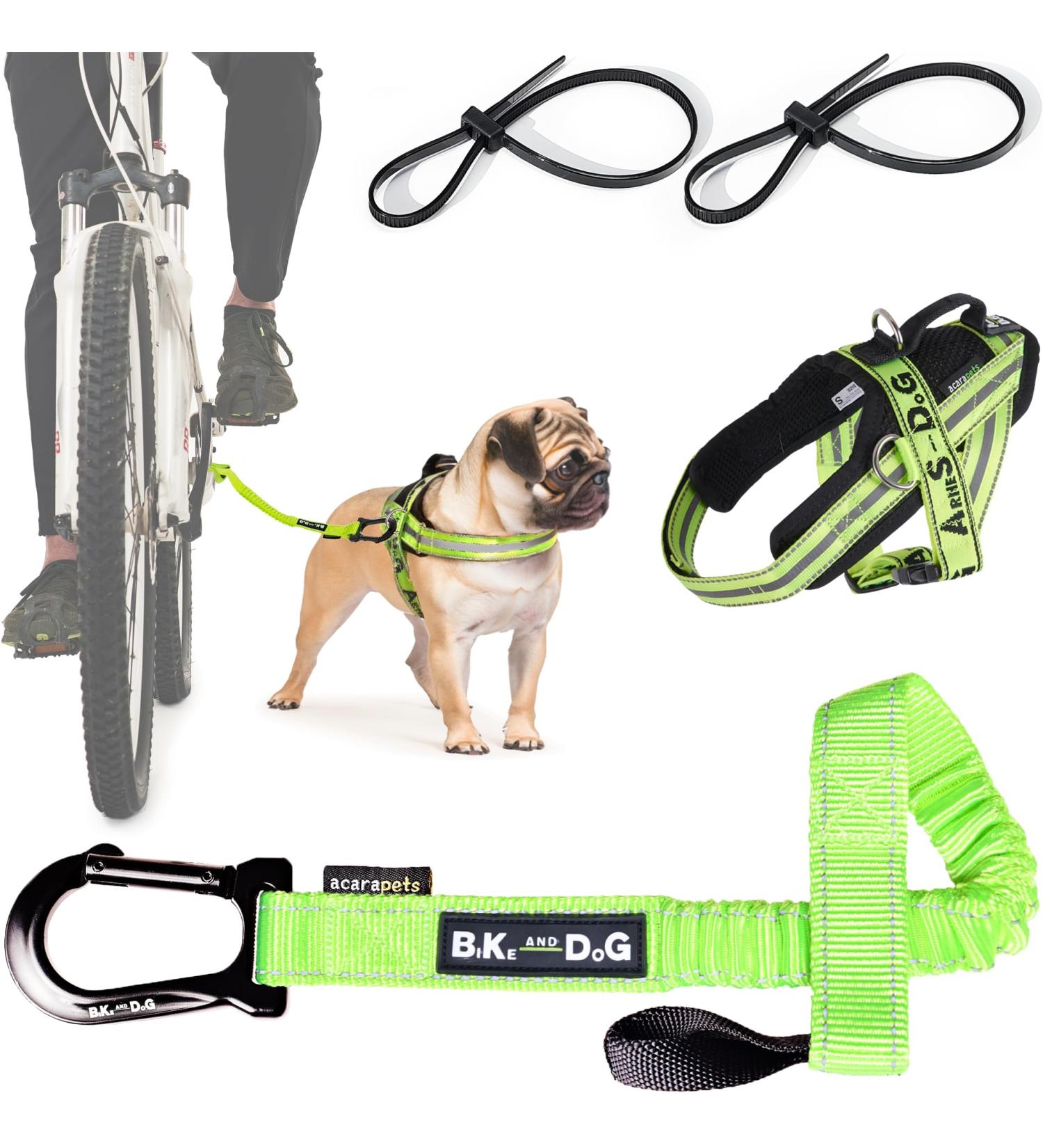 Bike and Dog: Patented Dog Leash & Dishes with 3 Rings for Biking Adventures - Buy Online on GoSupps.com