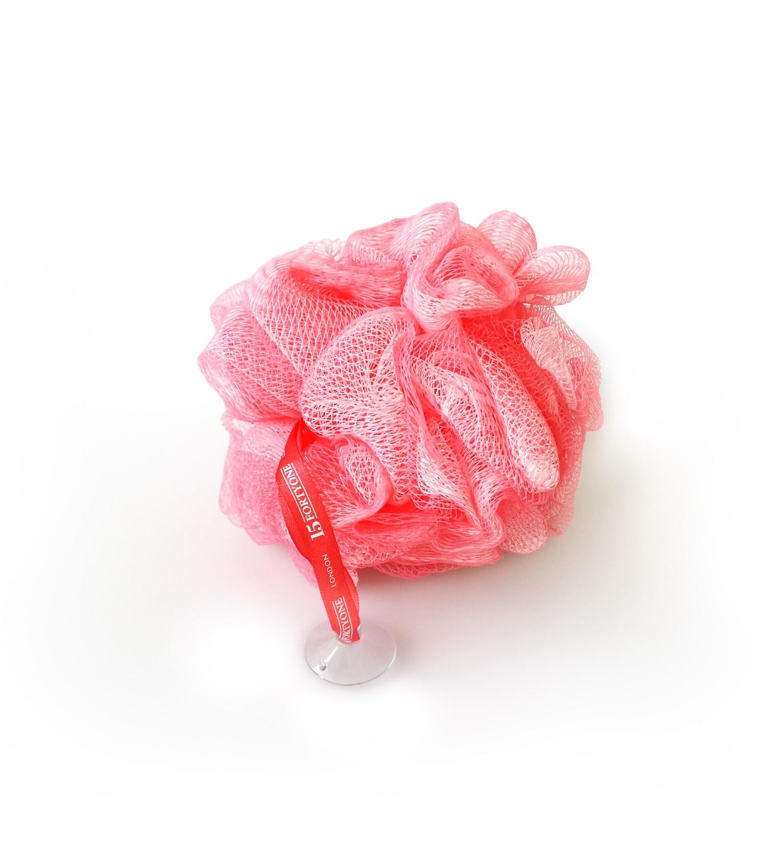 1541 London Exfoliating Bath & Shower Body Puff/Scrunchie/Buffer (Bubblegum Pink) - Buy Online on GoSupps.com