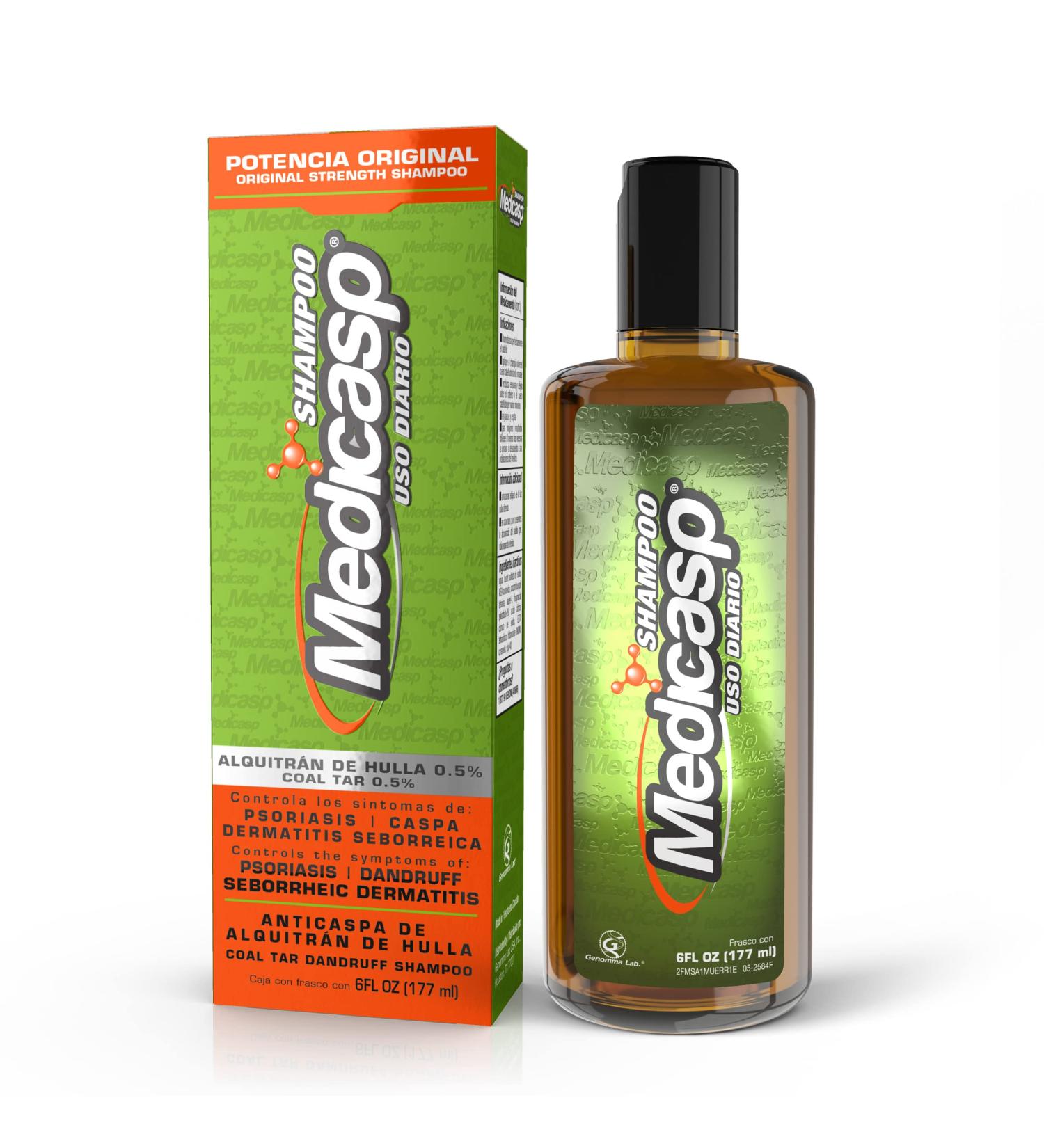 Medicasp Coal Tar Gel Dandruff Shampoo 6oz - Seborrheic Dermatitis & Psoriasis Treatment - Buy Online on GoSupps.com
