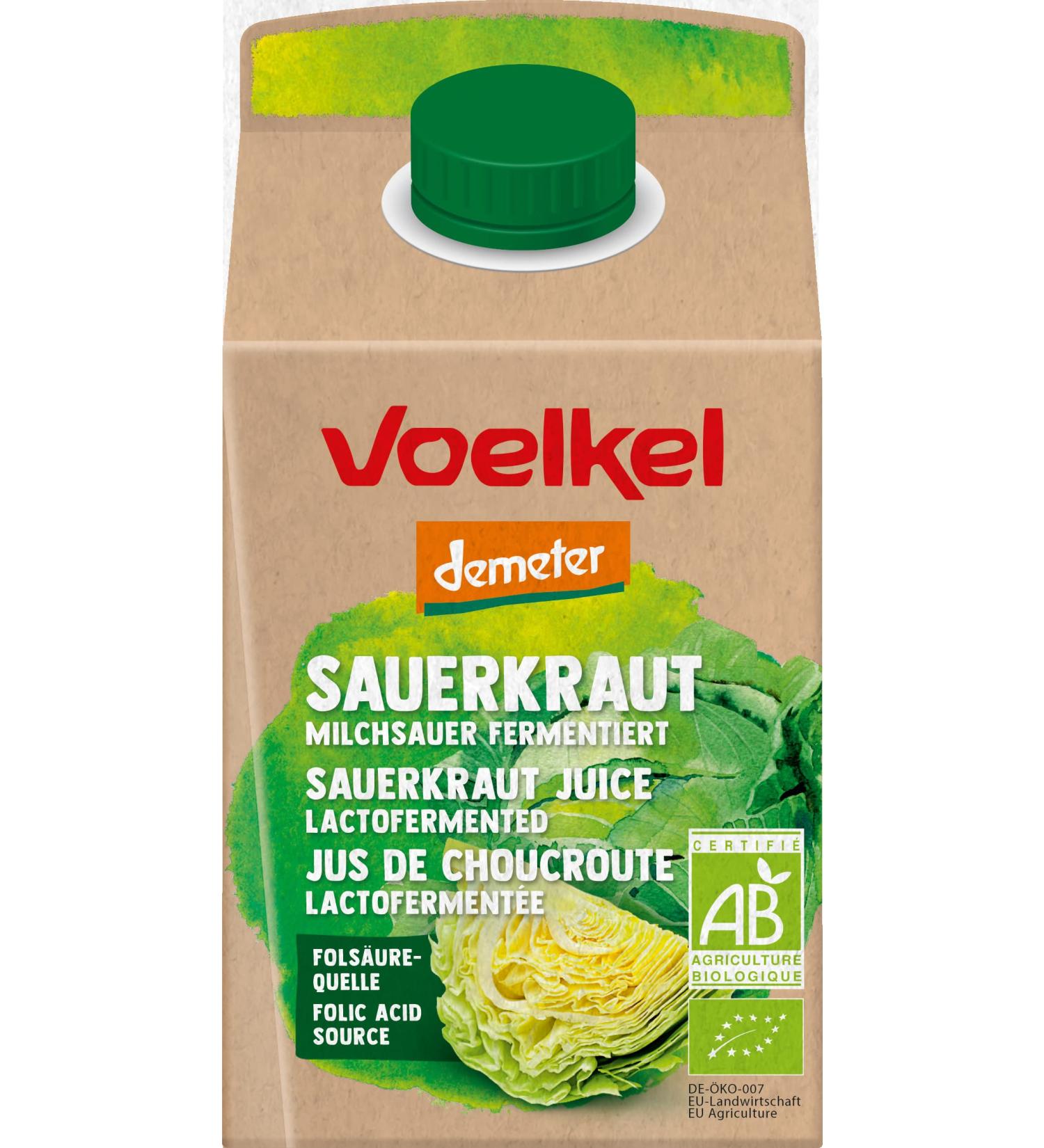Voelkel Organic Sauerkraut (6 x 0.50 l) 500 ml (pack of 6)