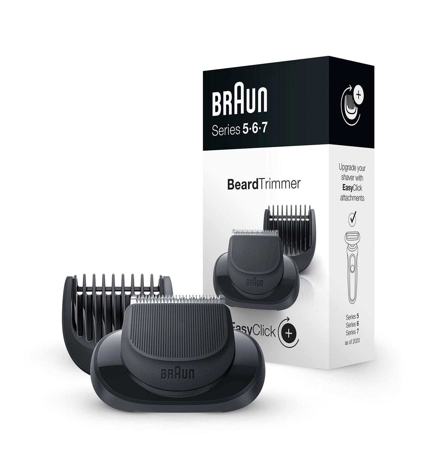 Braun EasyClick Beard Trimmer Attachment for Series 5, 6, 7 Electric Razors | Compatible with Shavers 5018s, 5020s, 6075cc, 7071cc, and More - Buy Online on GoSupps.com