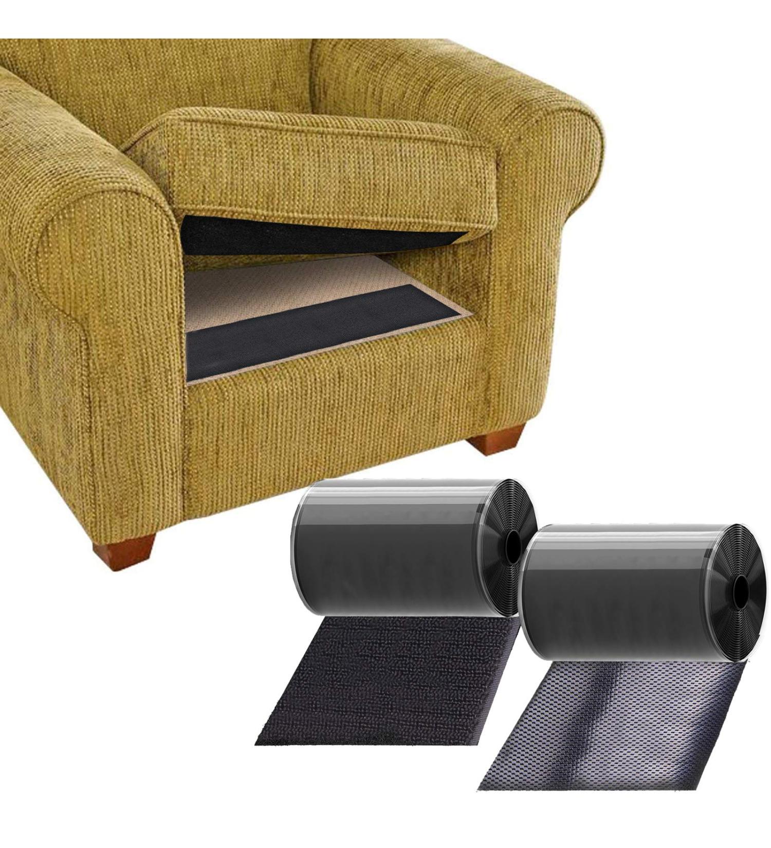 TEUVO Couch Cushion Non Slip Pads to Keep Couch Cushions from Sliding  Premium Hook and Loop Tape with Adhesive for Smooth Surfaces  11cm Wide and 1M Long - Buy Online on GoSupps.com