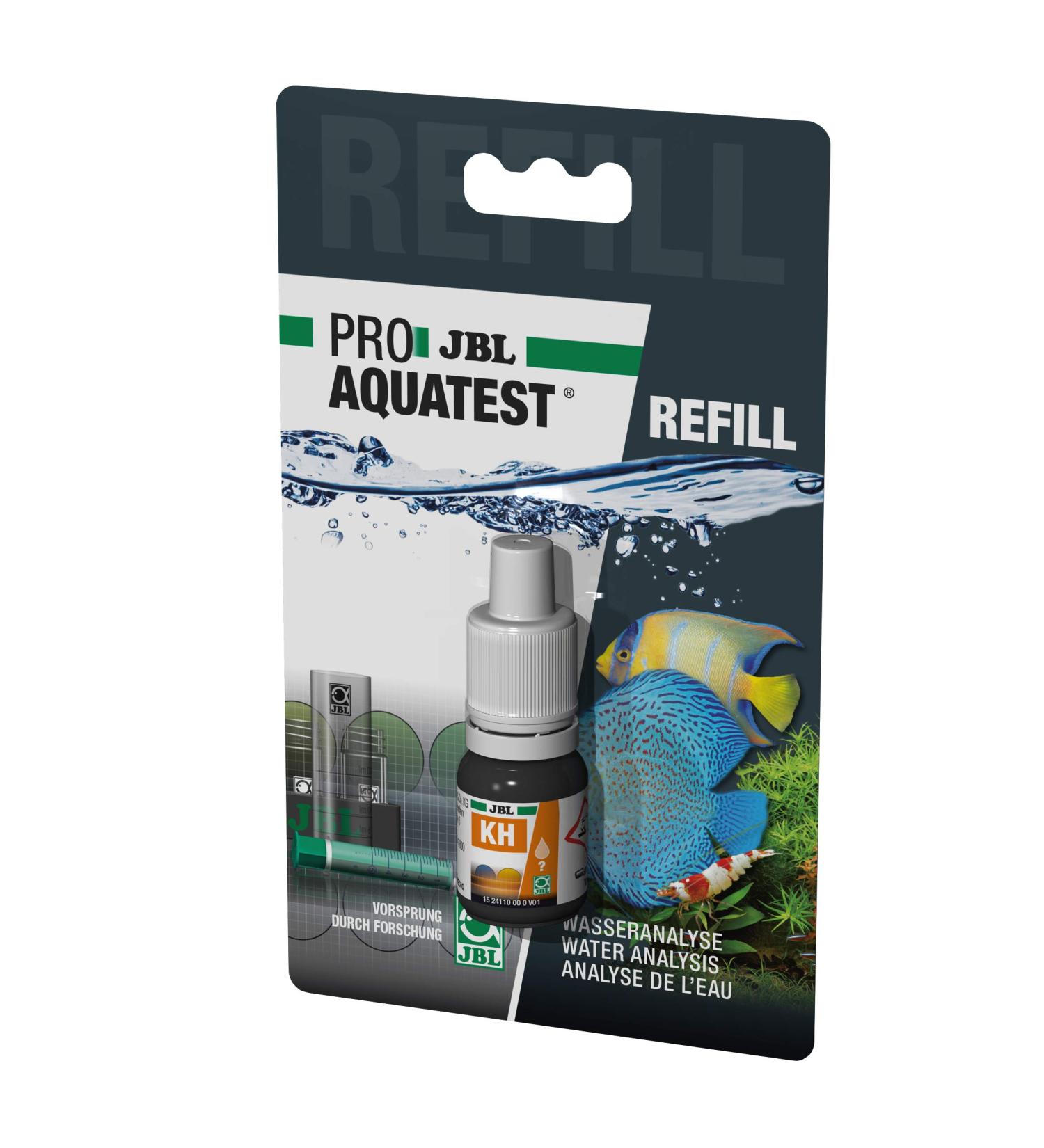 JBL Water Test Fountain for Aquariums & Ponds - ProAquaTest KH Carbonate Hardness Refill (1 Piece) - Sweet & Sea Water Testing Solution - Buy Online on GoSupps.com